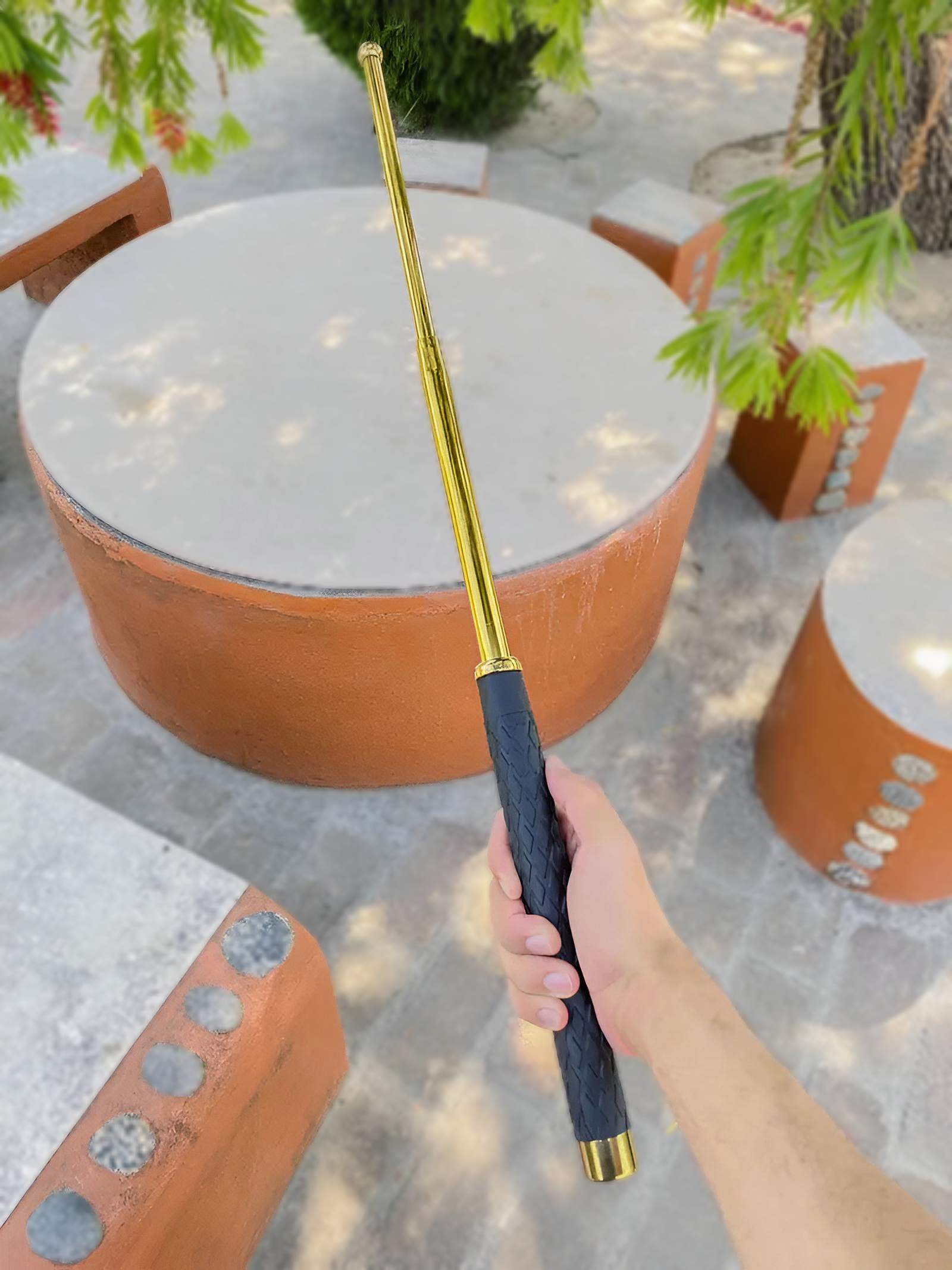 Golden Metal Self Defence Premium Rab Stick - 26 Inch_img_4