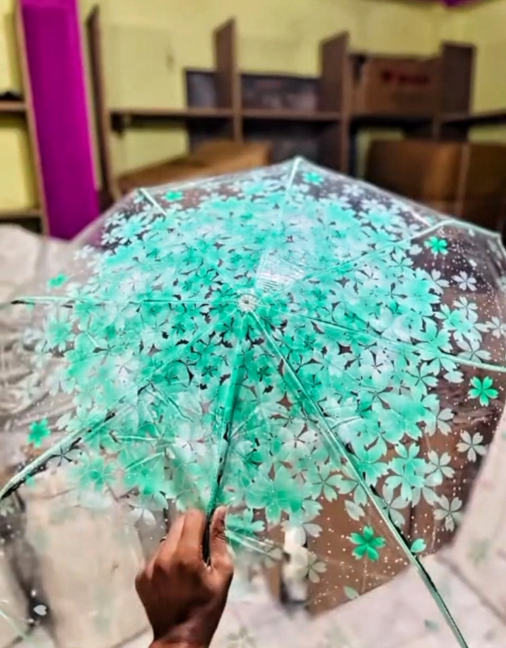 Transparent Sakura Blossom Umbrella || কোরিয়ান স্টাইল চেরি ব্লসম ছাতা🌸_img_7