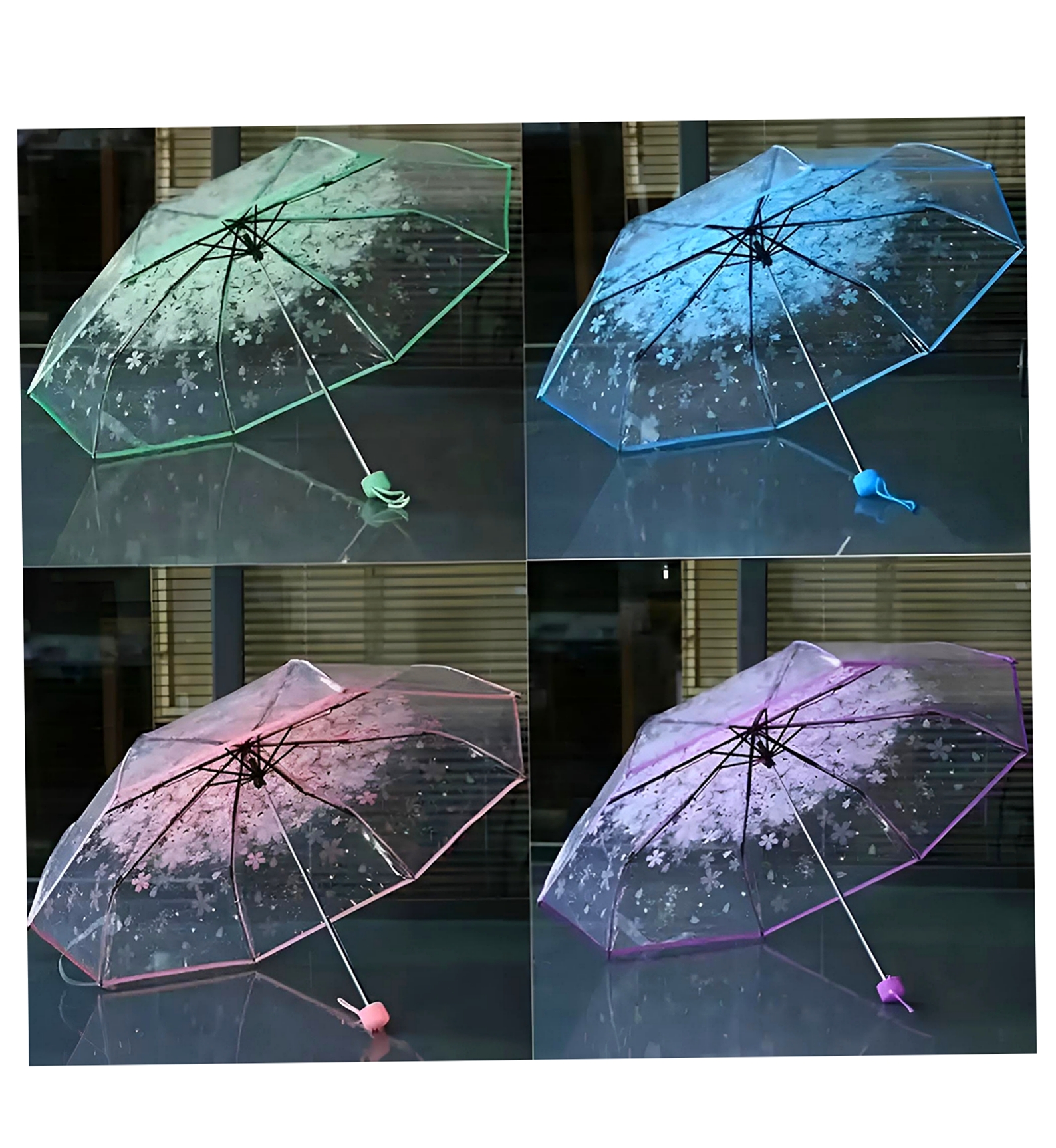 Transparent Sakura Blossom Umbrella || কোরিয়ান স্টাইল চেরি ব্লসম ছাতা🌸_img_0
