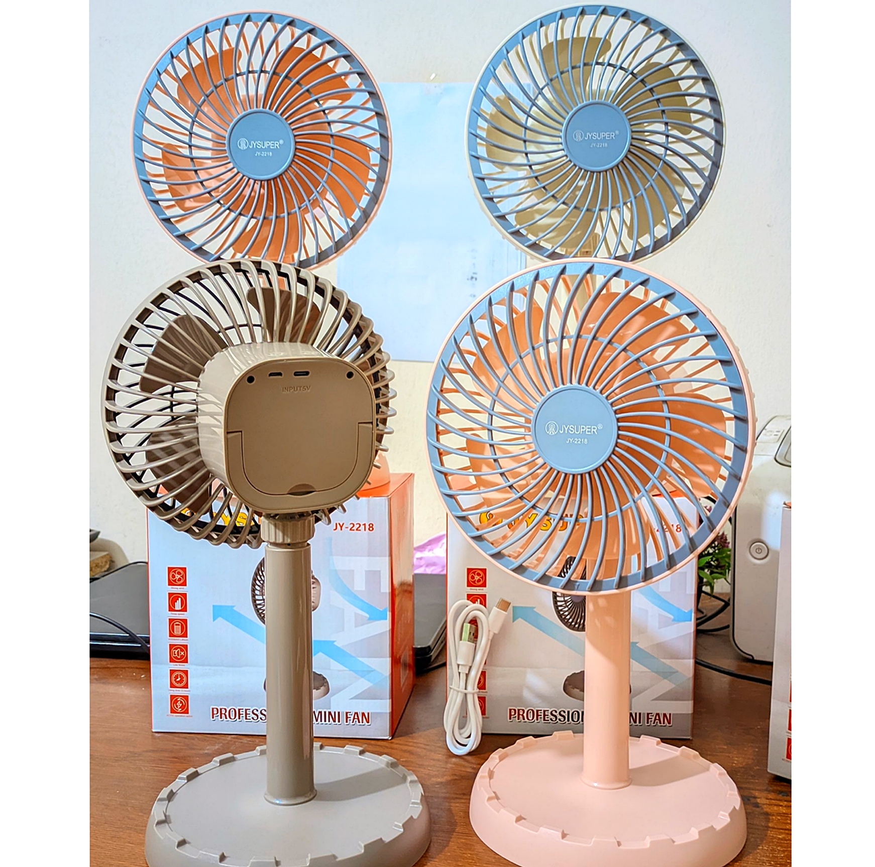 Jysuper JY-2218 Rechargeable Fan
