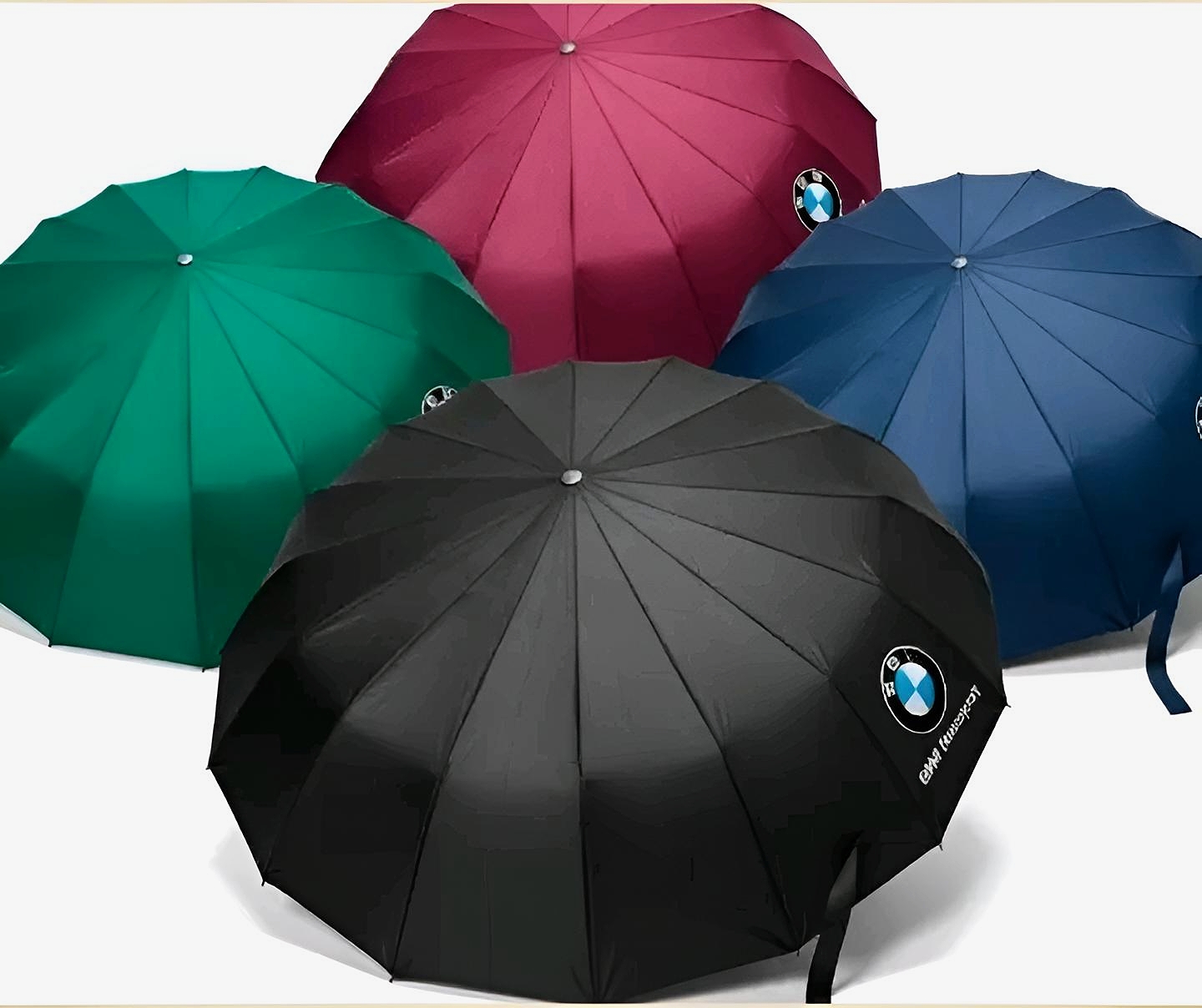 Green Color_BMW Premium 16 Sticks Umbrella__(3+2 Ribs/80 Ribs)__(Auto on/off)_img_4