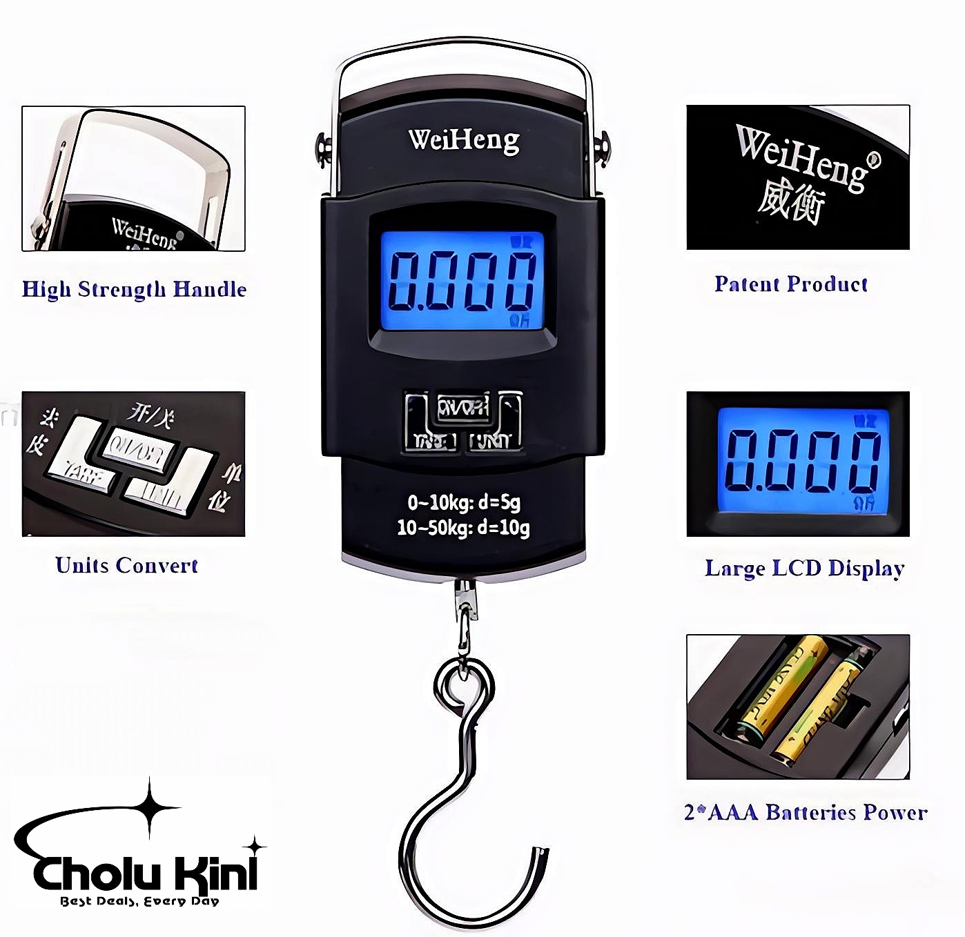 WeiHeng Brand Digital Portable Weight Scale