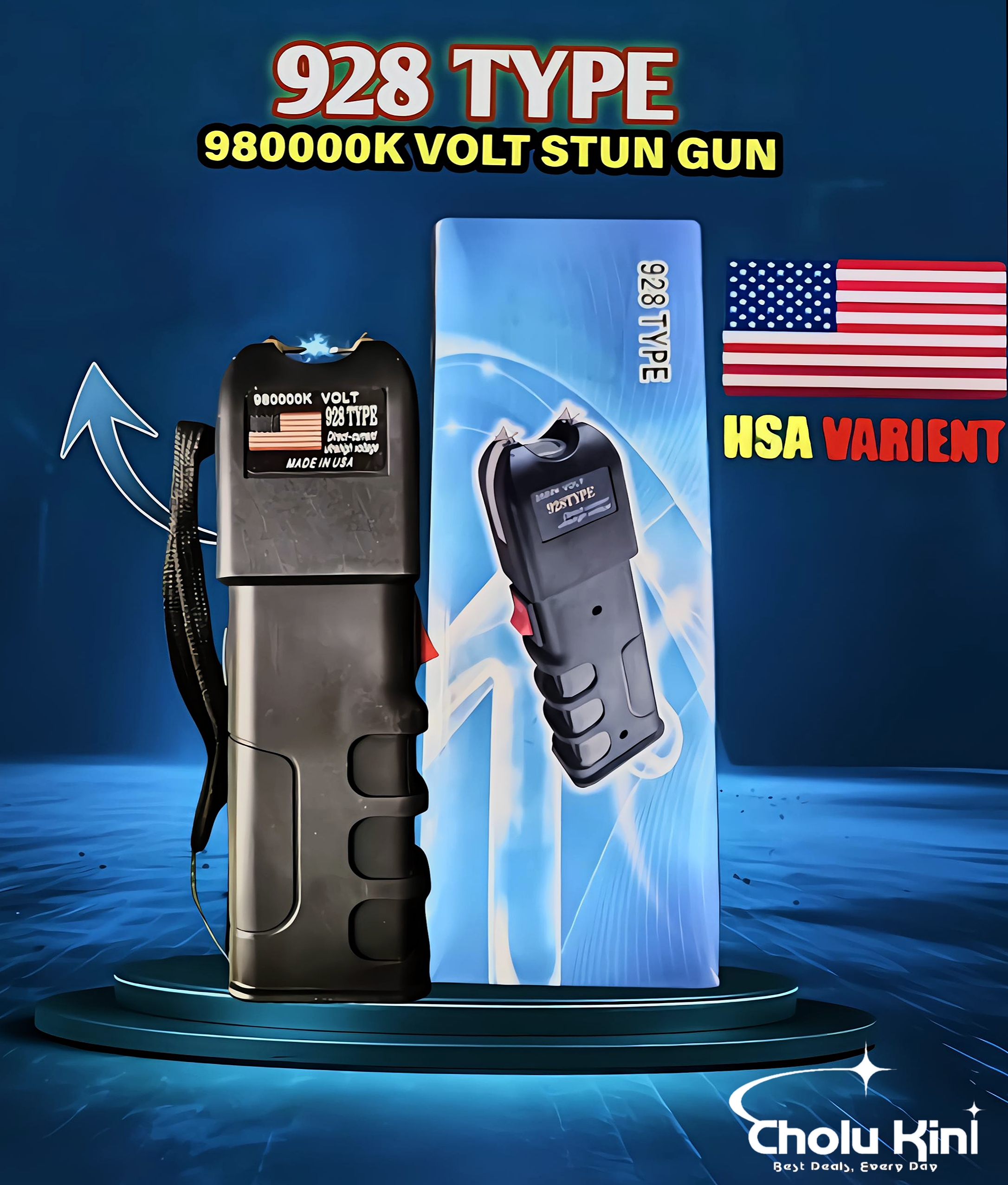 980,000 Volt-Stun Gun (928 Type) with Flashlight⚡💥_img_1