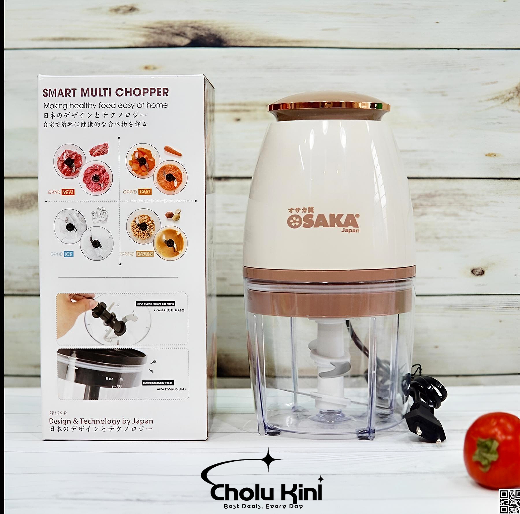 OSAKA Multi-Purpose Blender Japan Meat Grinder - Bottom Grinder - Super Fast Fruit, Blender 750ml Grinder