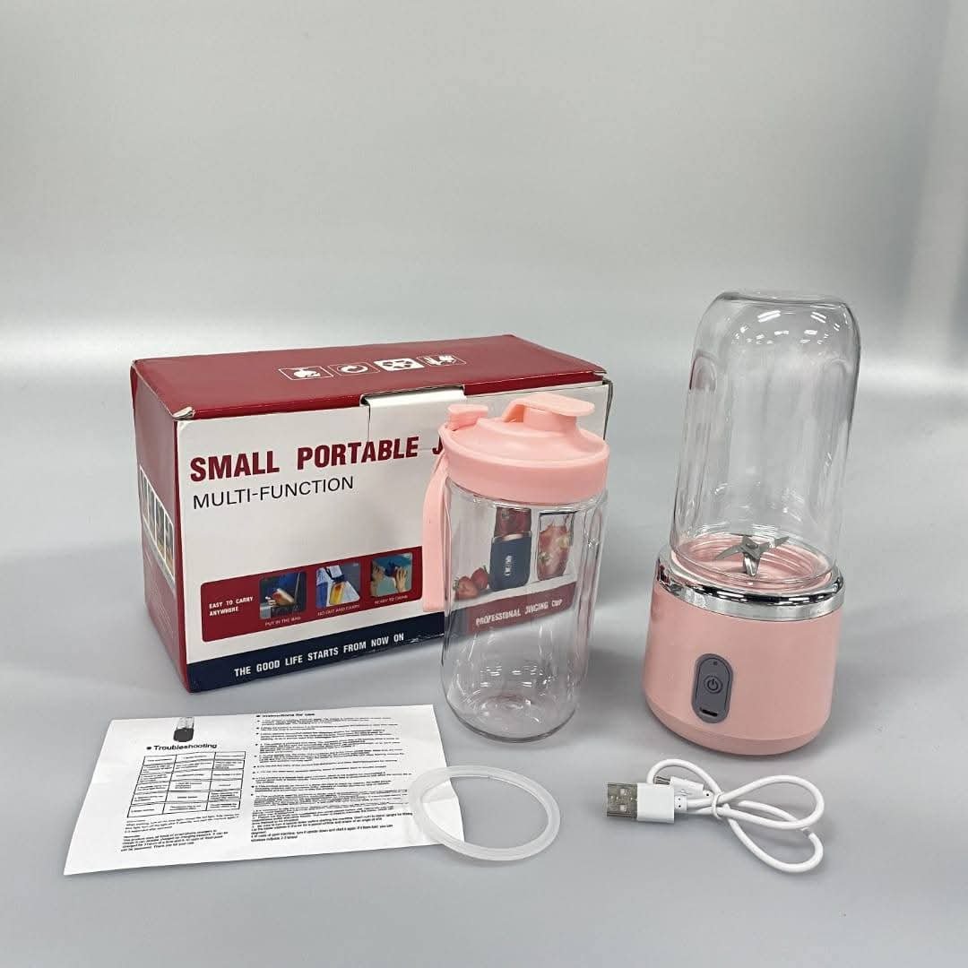 Small Portable Rechargeable Juicer Blender Easy Fresh Juice Maker for Travel Office And Home (Multicolor)_img_1