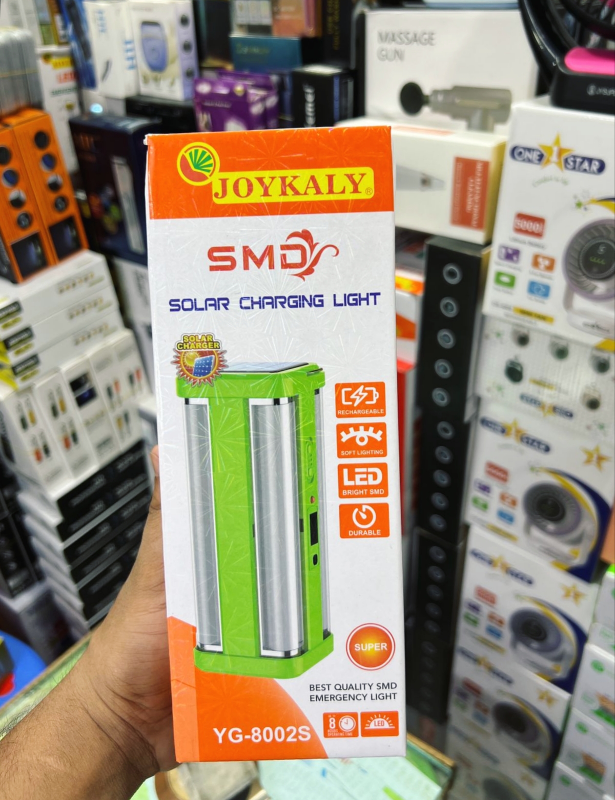 Rechargeable YG-8002S Super Powerful LED Charger Light Emergency 4 Angle_img_1