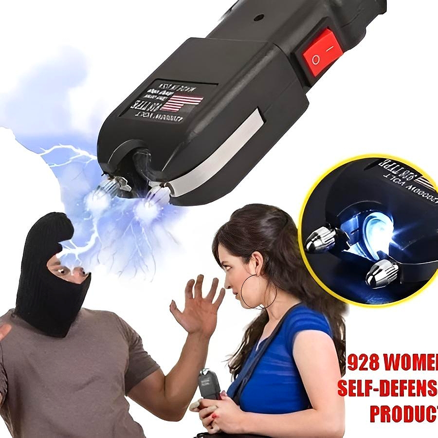 980,000 Volt-Stun Gun (928 Type) with Flashlight⚡💥