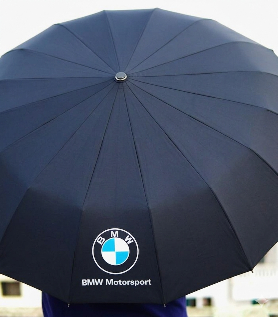 Black Color_BMW Premium 16 Sticks Umbrella__(3+2 Ribs/80 Ribs)__(Auto on/off)_img_4