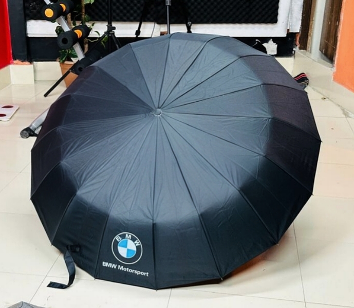 Black Color_BMW Premium 16 Sticks Umbrella__(3+2 Ribs/80 Ribs)__(Auto on/off)_img_3