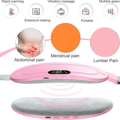 Heating pad for Period Cramps & Vibration sliming Massage belt_img_1