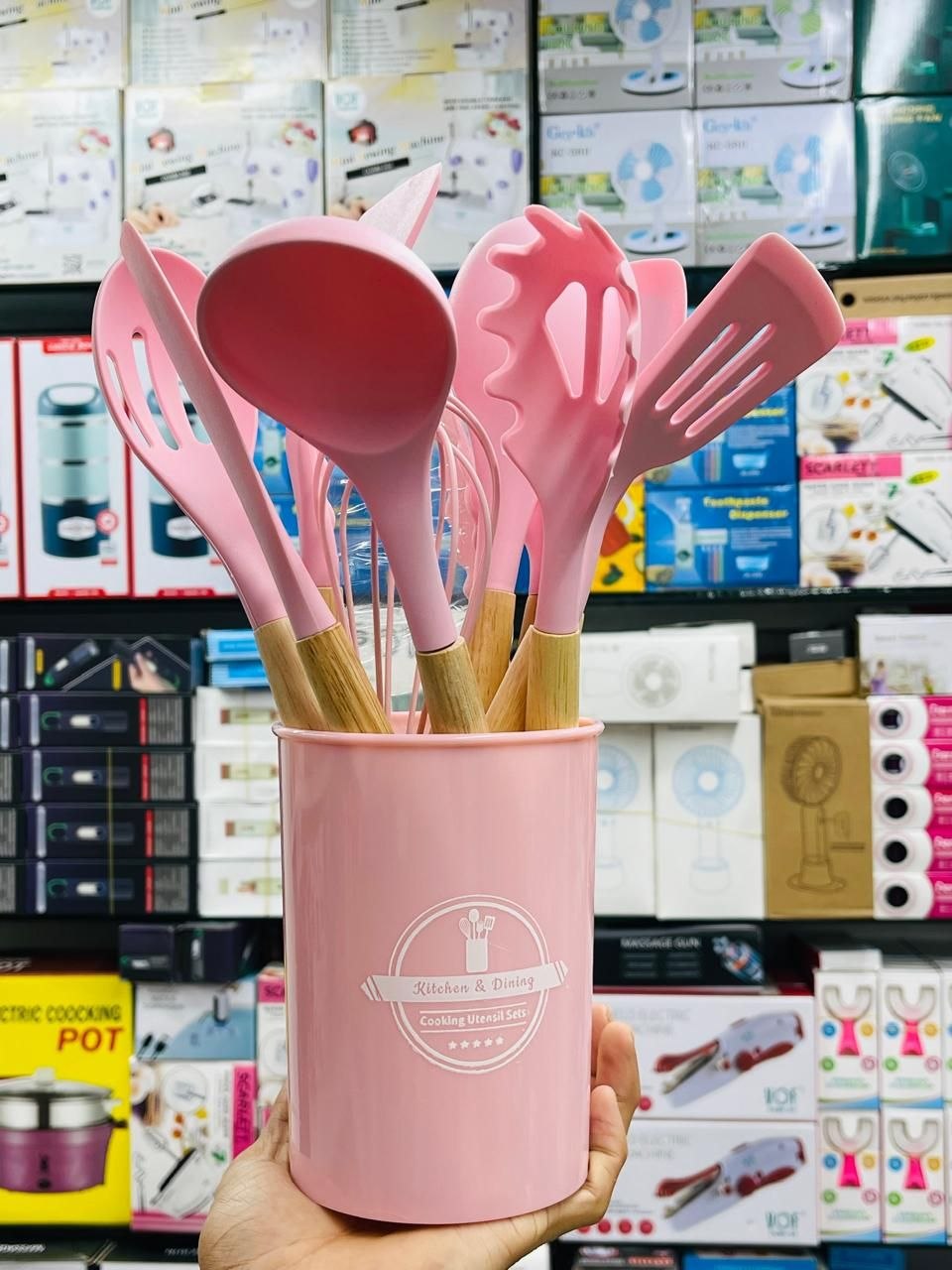 Greety 12 pcs Silicone Kitchen Utensils Set_img_1