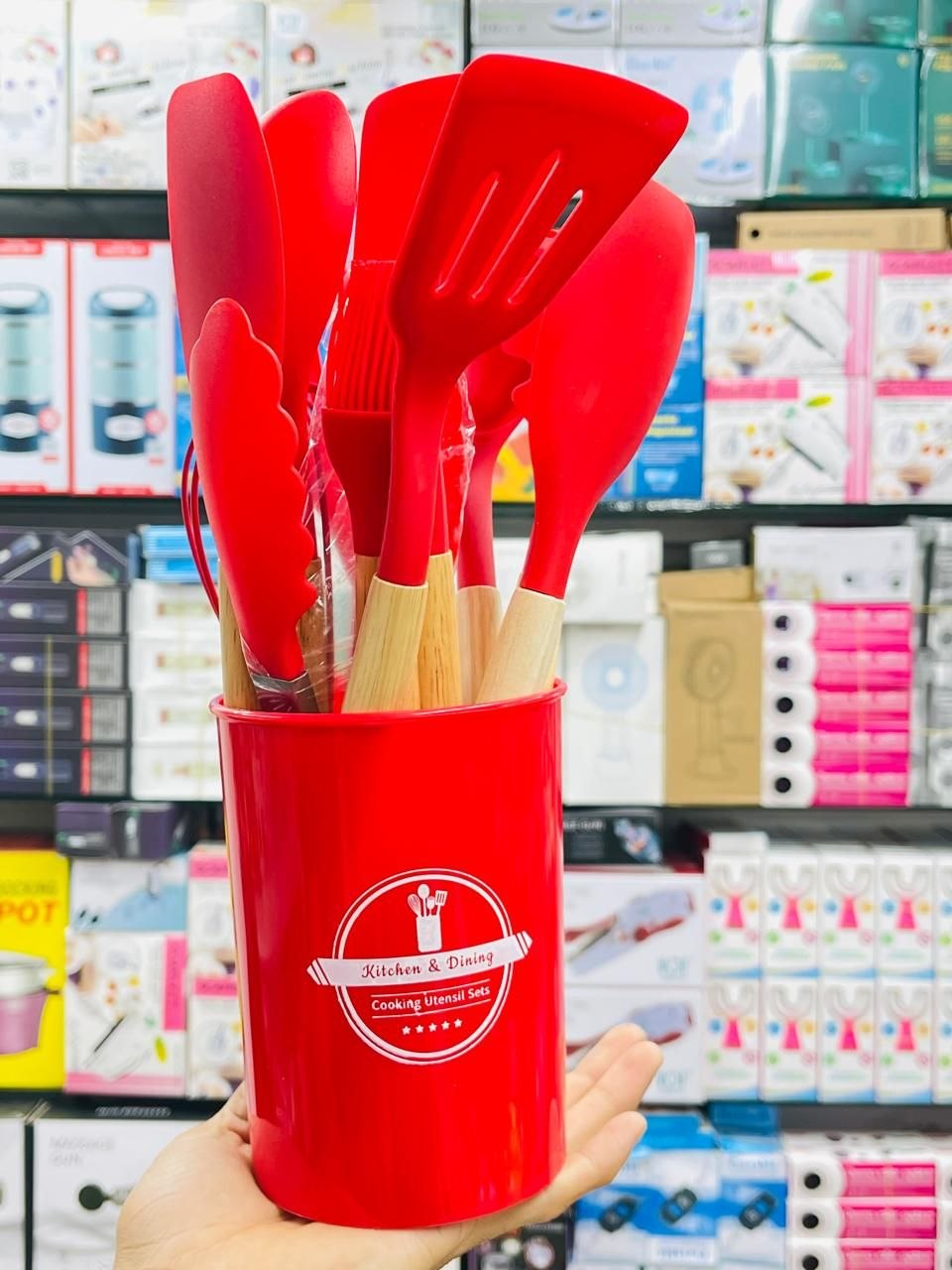 Greety 12 pcs Silicone Kitchen Utensils Set_img_3