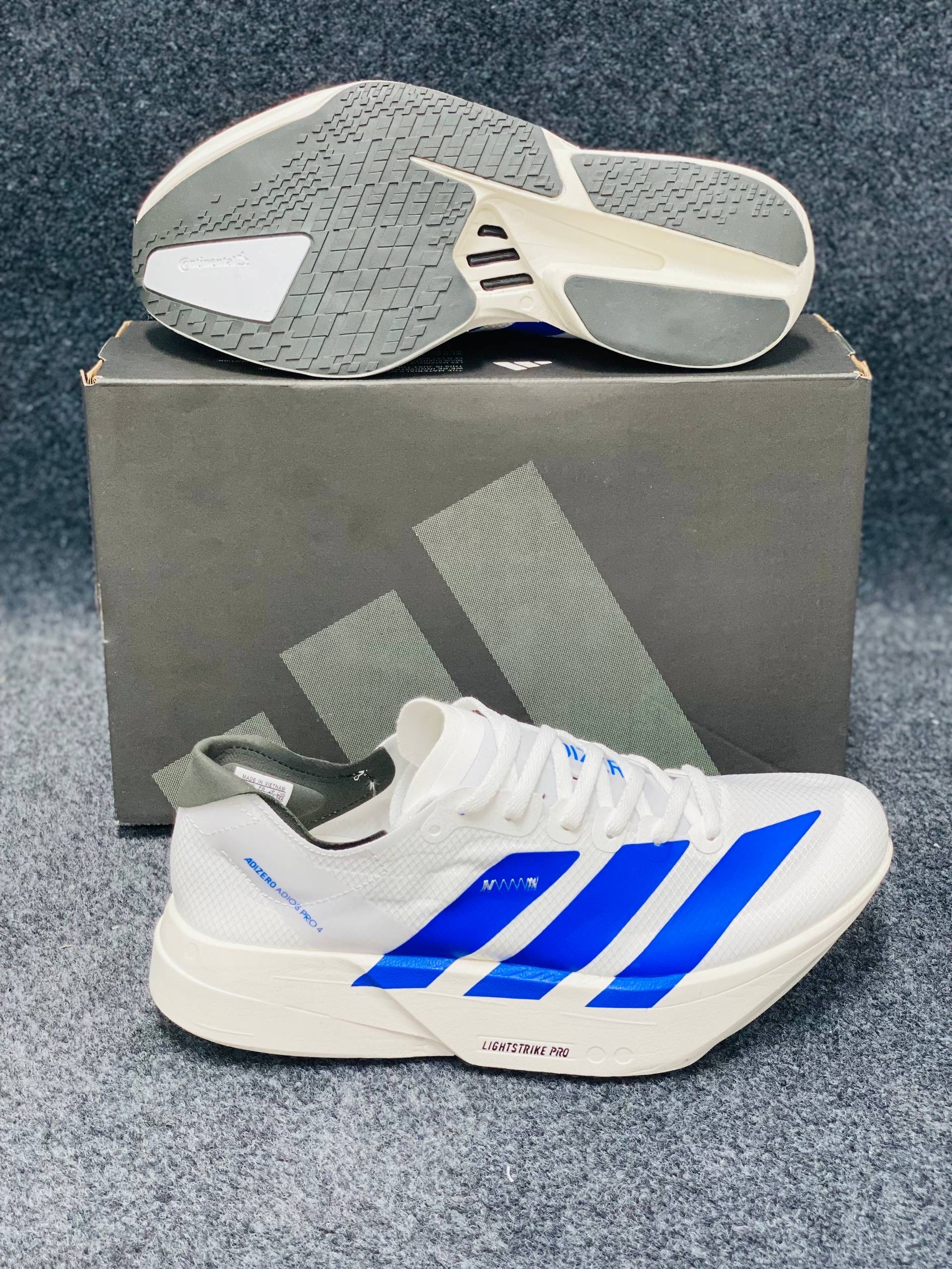Adidas Men's Adizero Adios Pro 4: "white and lucid" (1:1) thumbnail 9
