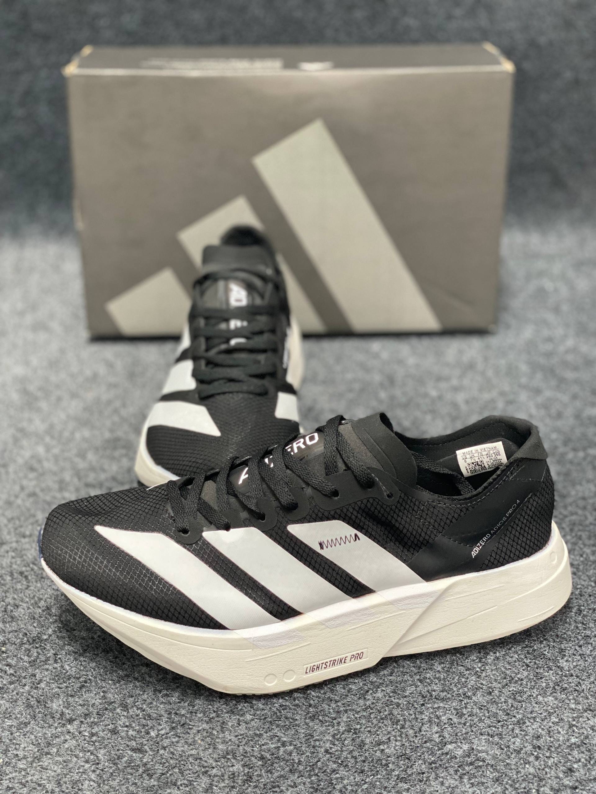 Adidas Adizero Adios Pro 3: "Core Black / Cloud White" (1:1) thumbnail 5