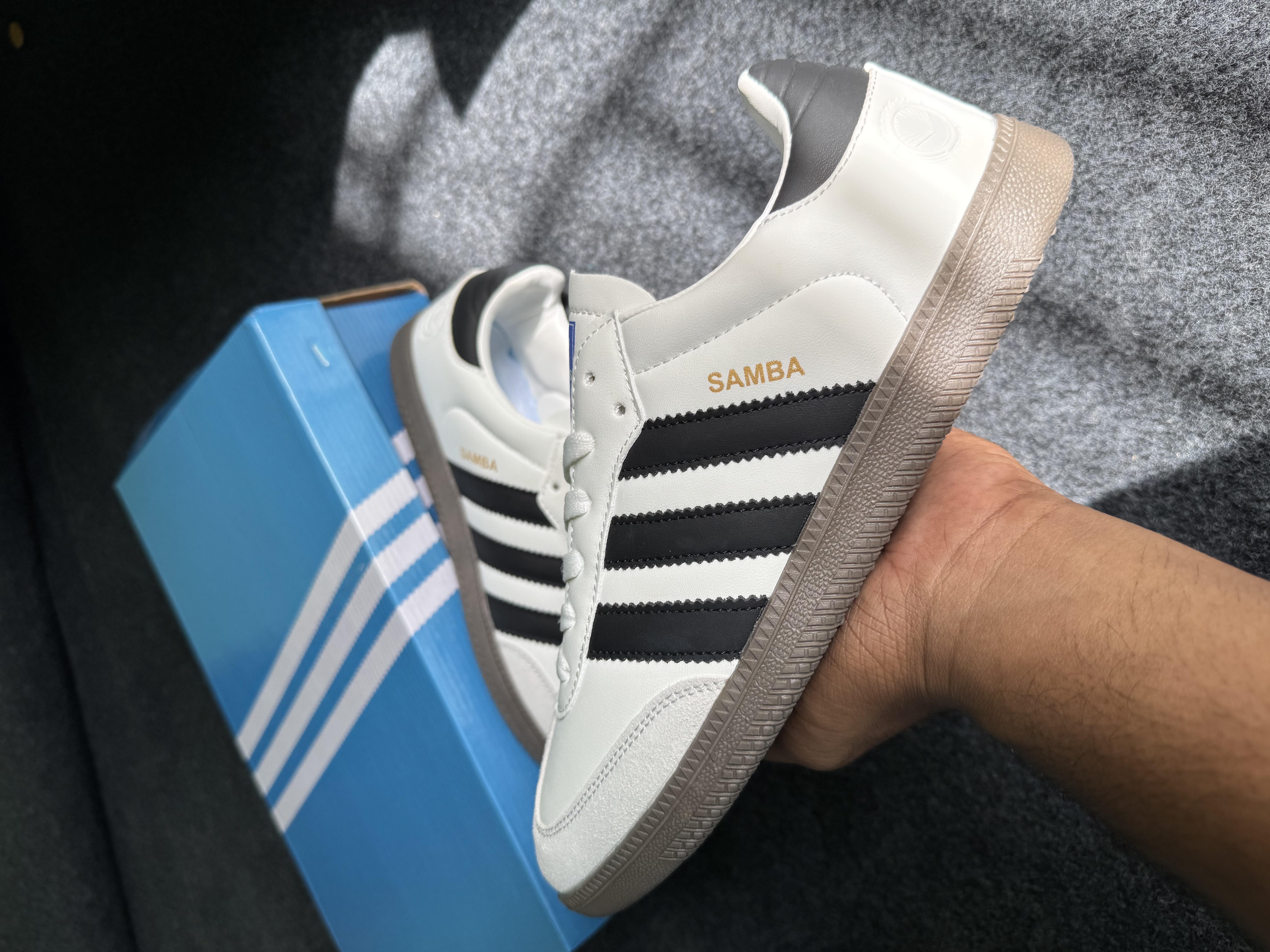 Adidas Samba OG: "White&Black" (OEM) thumbnail 3