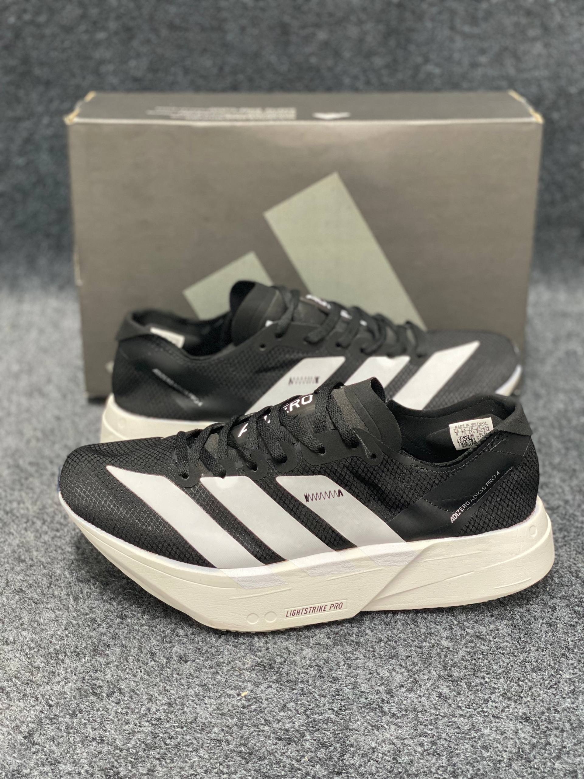 Adidas Adizero Adios Pro 3: "Core Black / Cloud White" (1:1) thumbnail 7