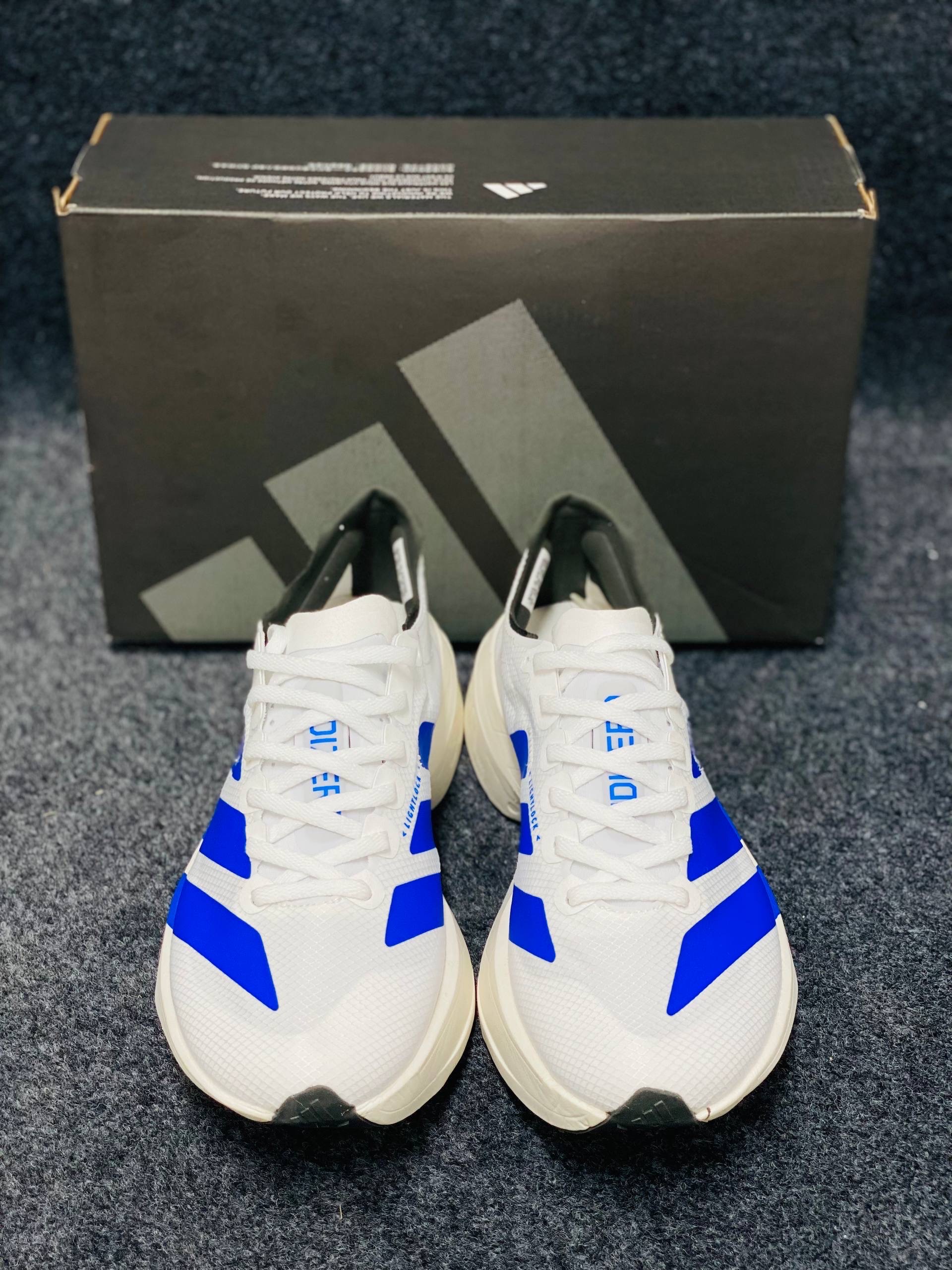 Adidas Men's Adizero Adios Pro 4: "white and lucid" (1:1) thumbnail 6
