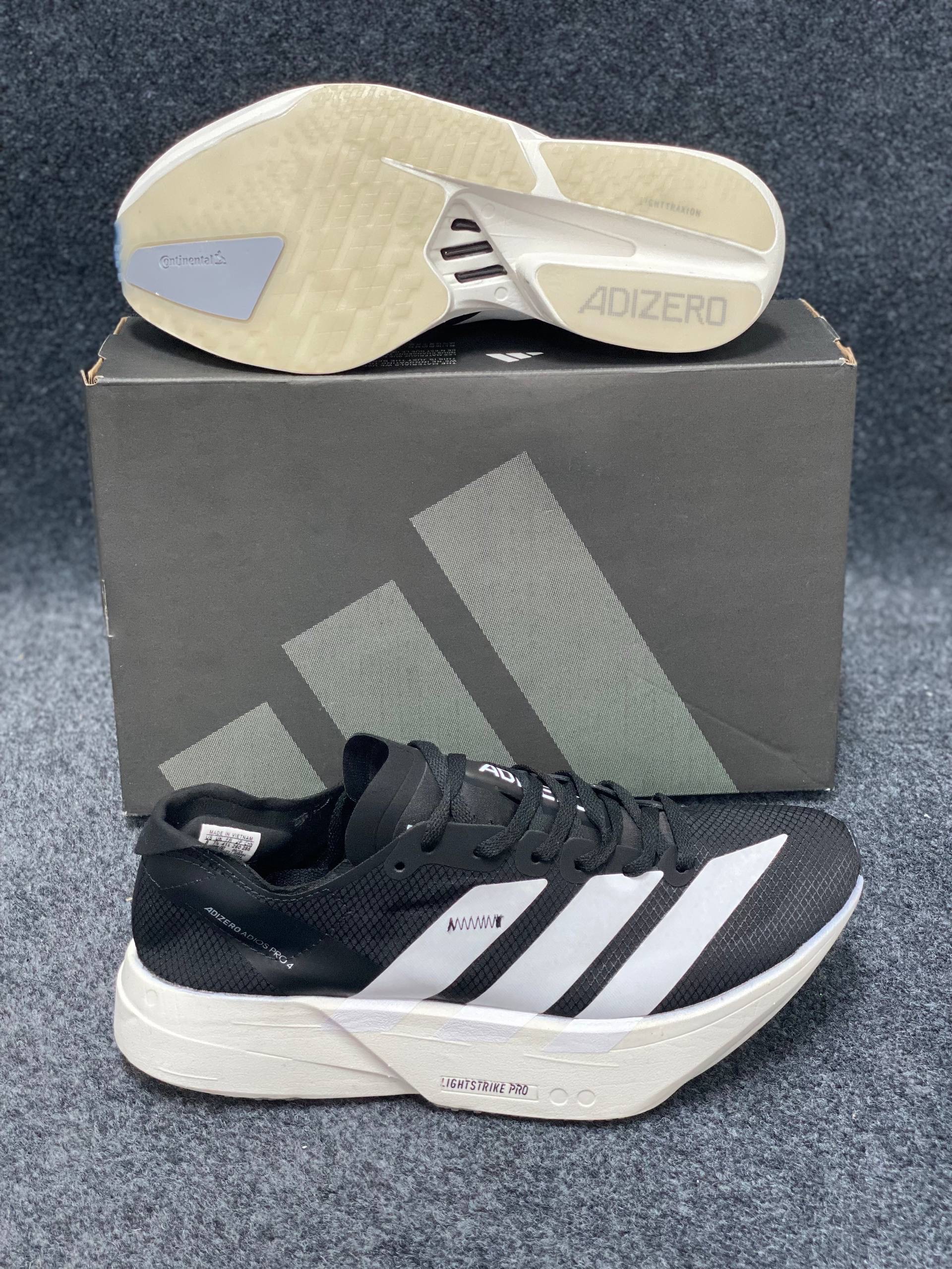 Adidas Adizero Adios Pro 3: "Core Black / Cloud White" (1:1) thumbnail 3