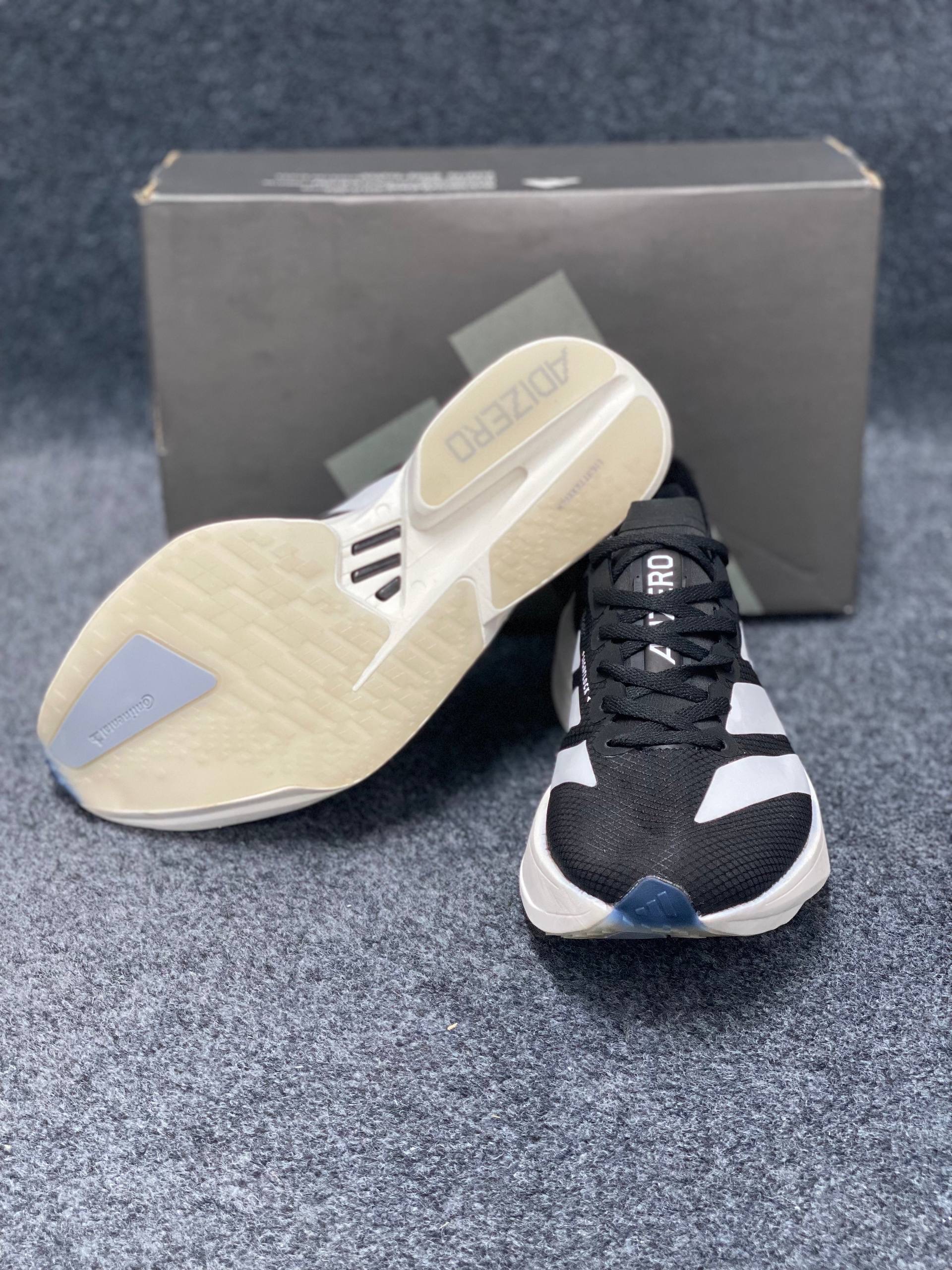 Adidas Adizero Adios Pro 3: "Core Black / Cloud White" (1:1) thumbnail 4