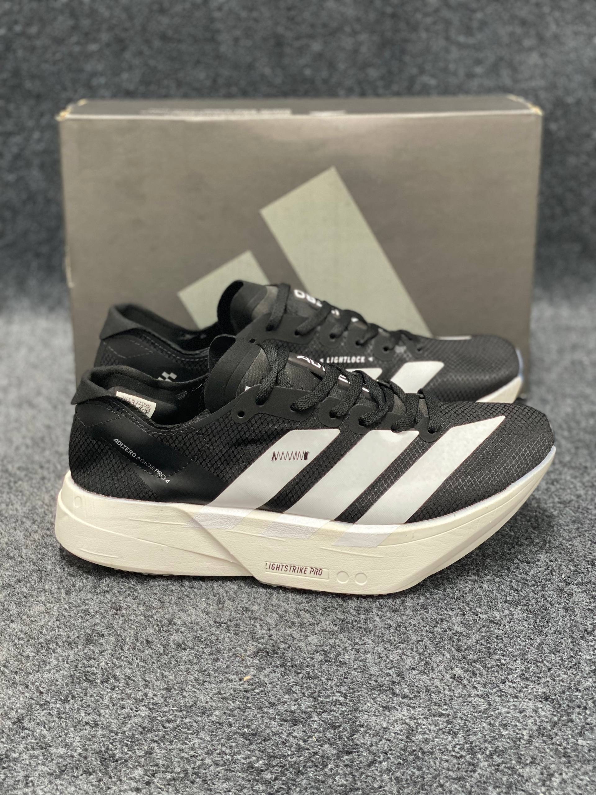 Adidas Adizero Adios Pro 3: "Core Black / Cloud White" (1:1) thumbnail 8