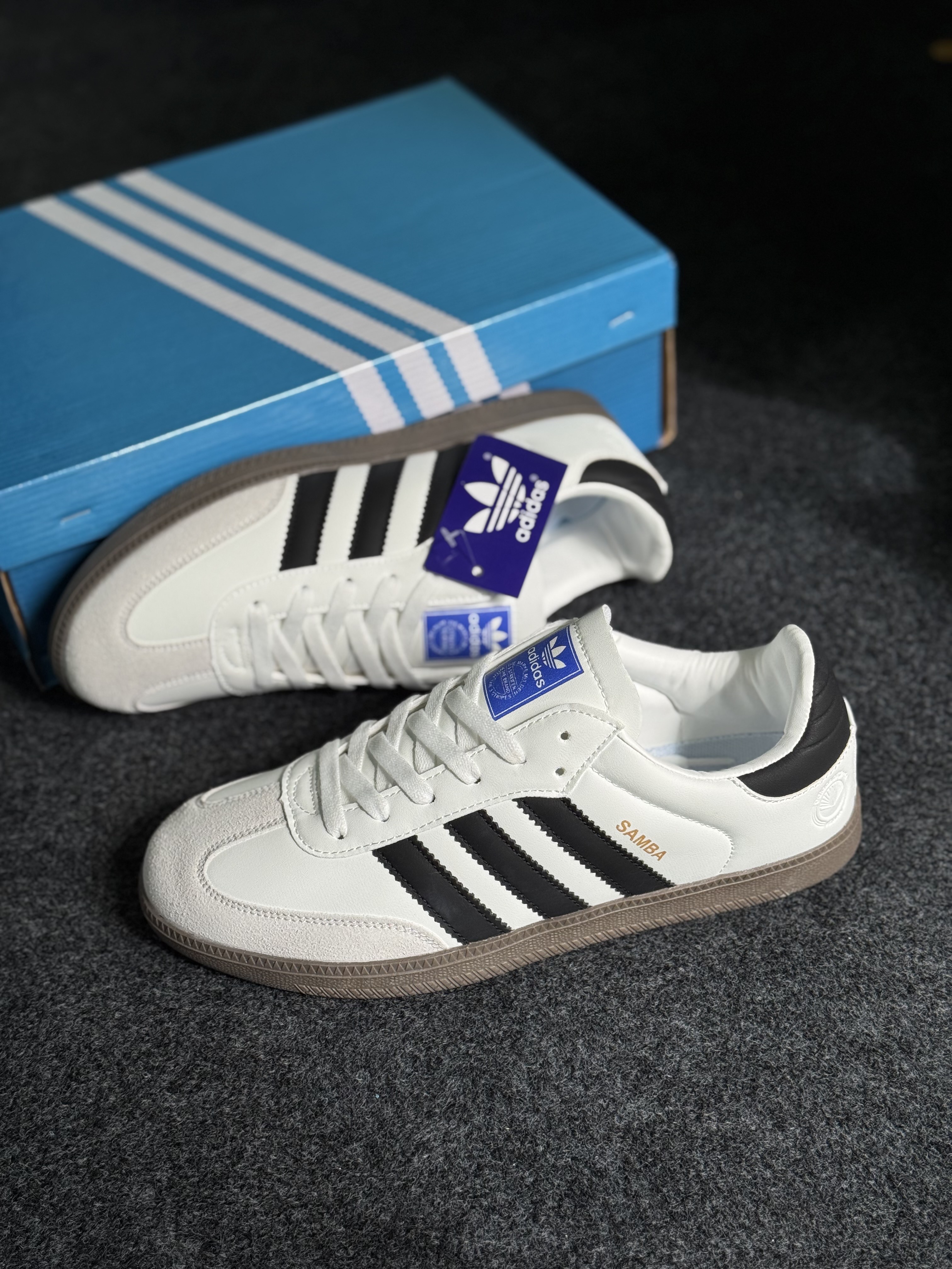Adidas Samba OG: "White&Black" (OEM) thumbnail 11