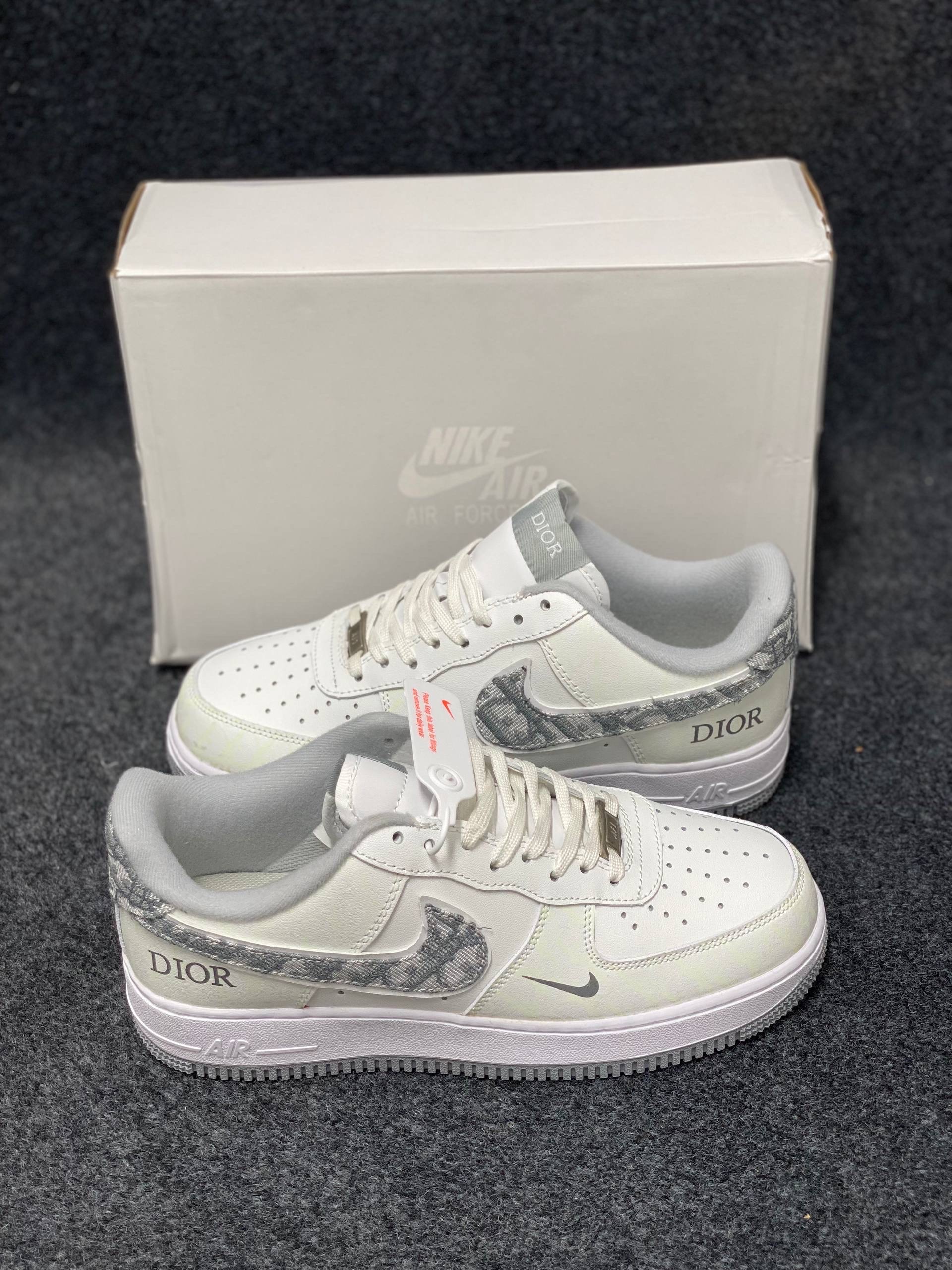 Air Force 1 X Dior: " White and Grey (1:1)