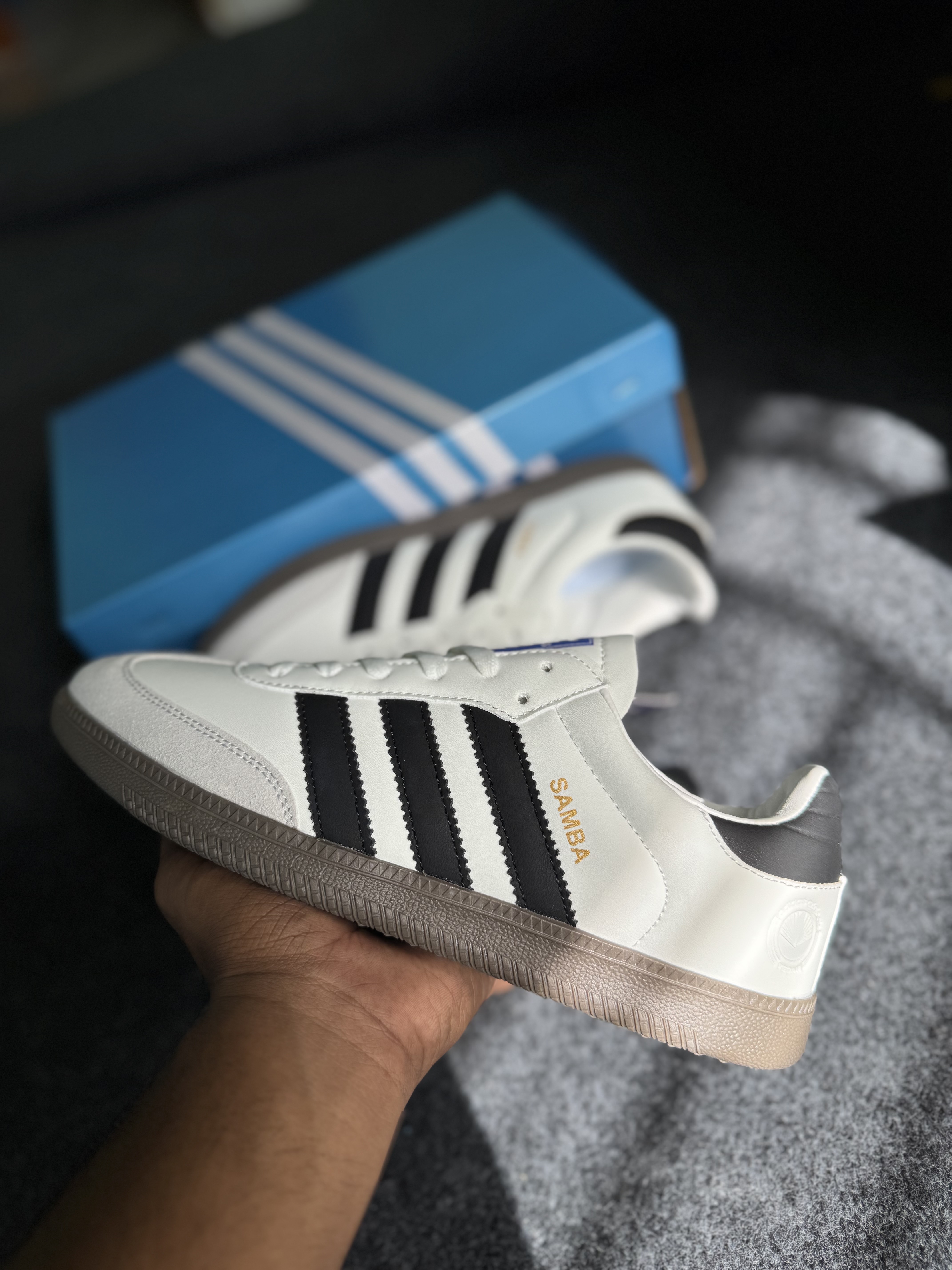 Adidas Samba OG: "White&Black" (OEM) thumbnail 4