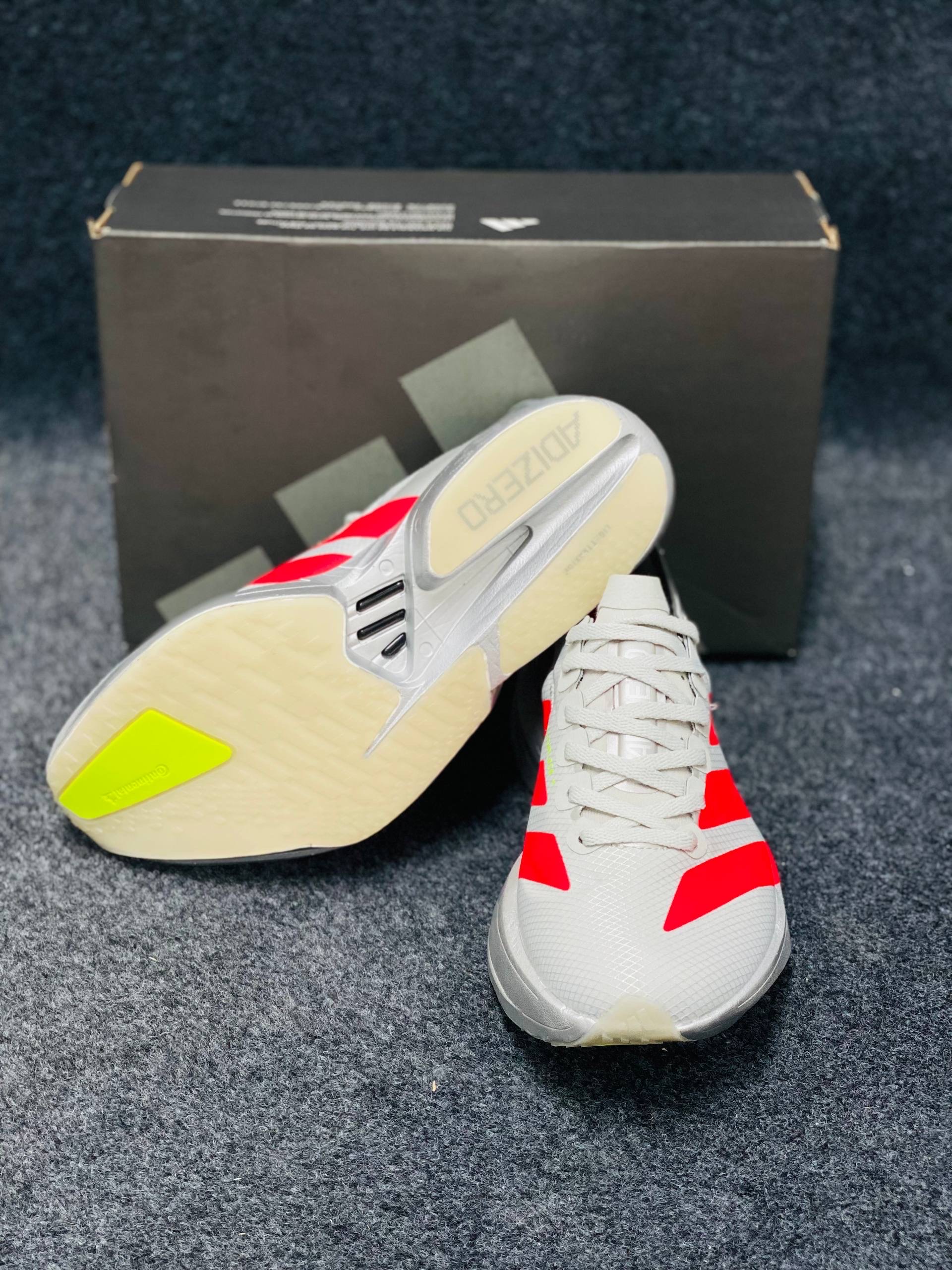 adidas Adizero Adios Pro 4 : "Grey Two and Lucid Red" (1:1) thumbnail 4