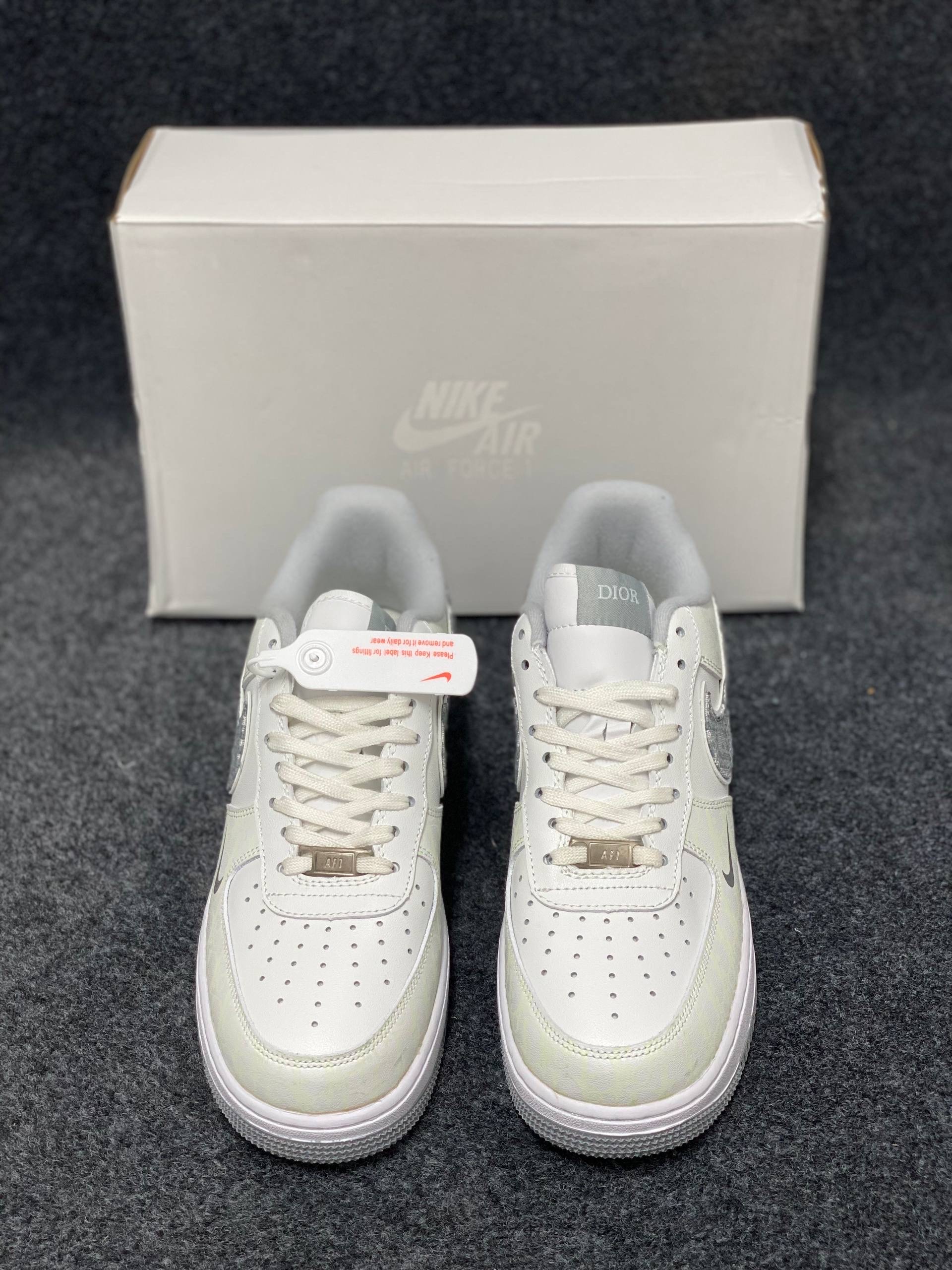 Air Force 1 X Dior: " White and Grey (1:1) thumbnail 5