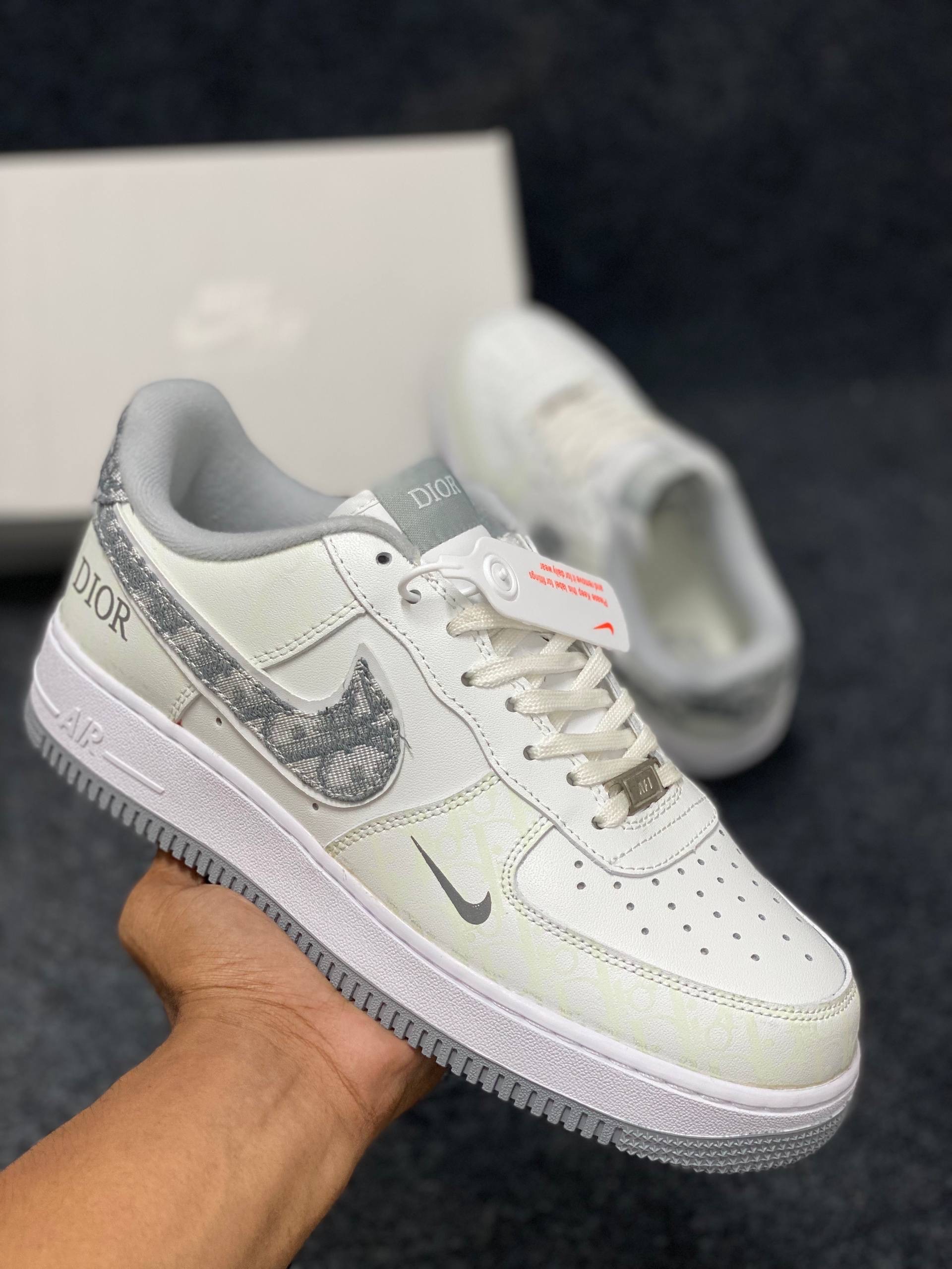 Air Force 1 X Dior: " White and Grey (1:1) thumbnail 4