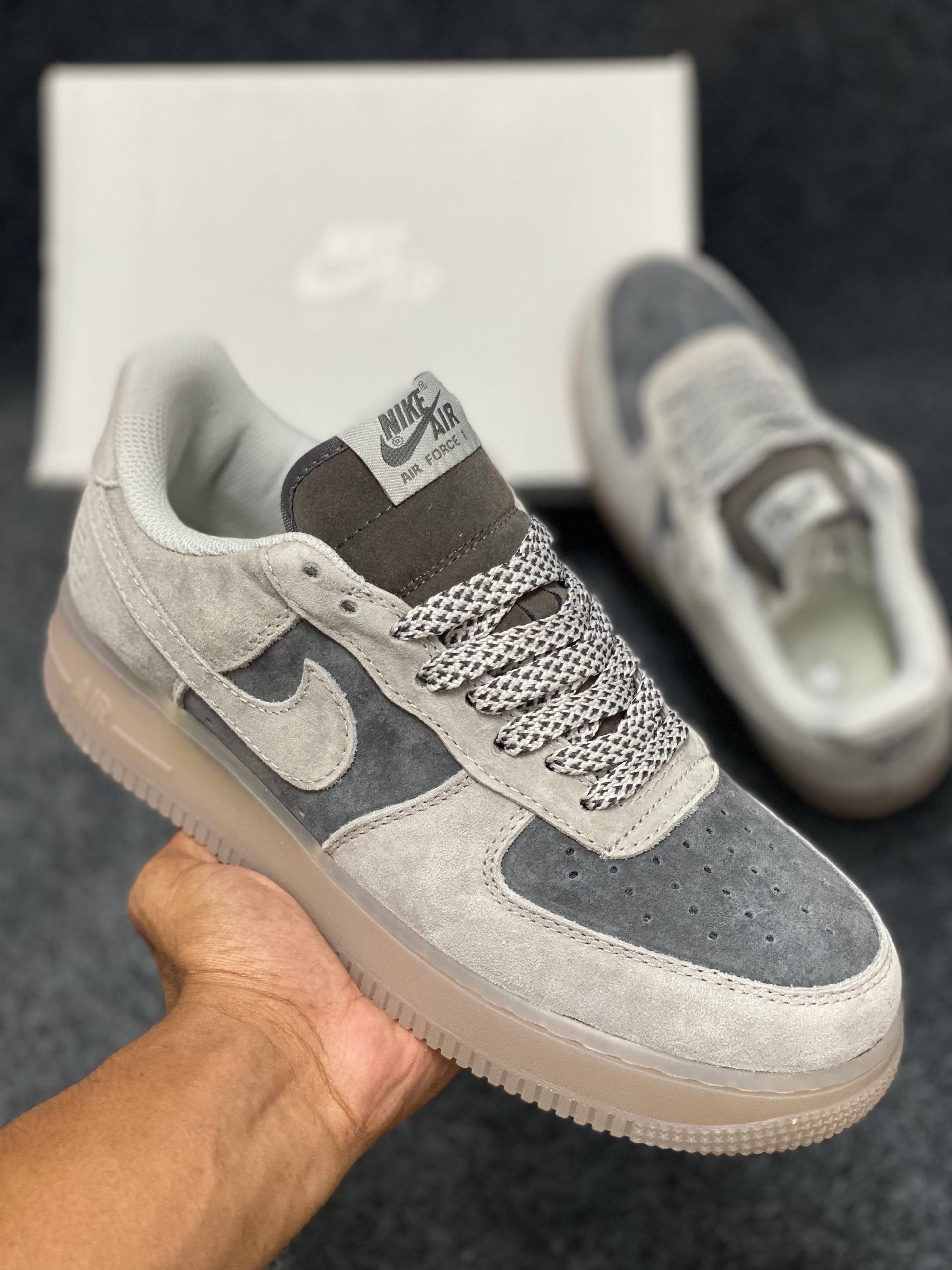 Air Force 1 Low x Reigning Champ: "light grey" thumbnail 2