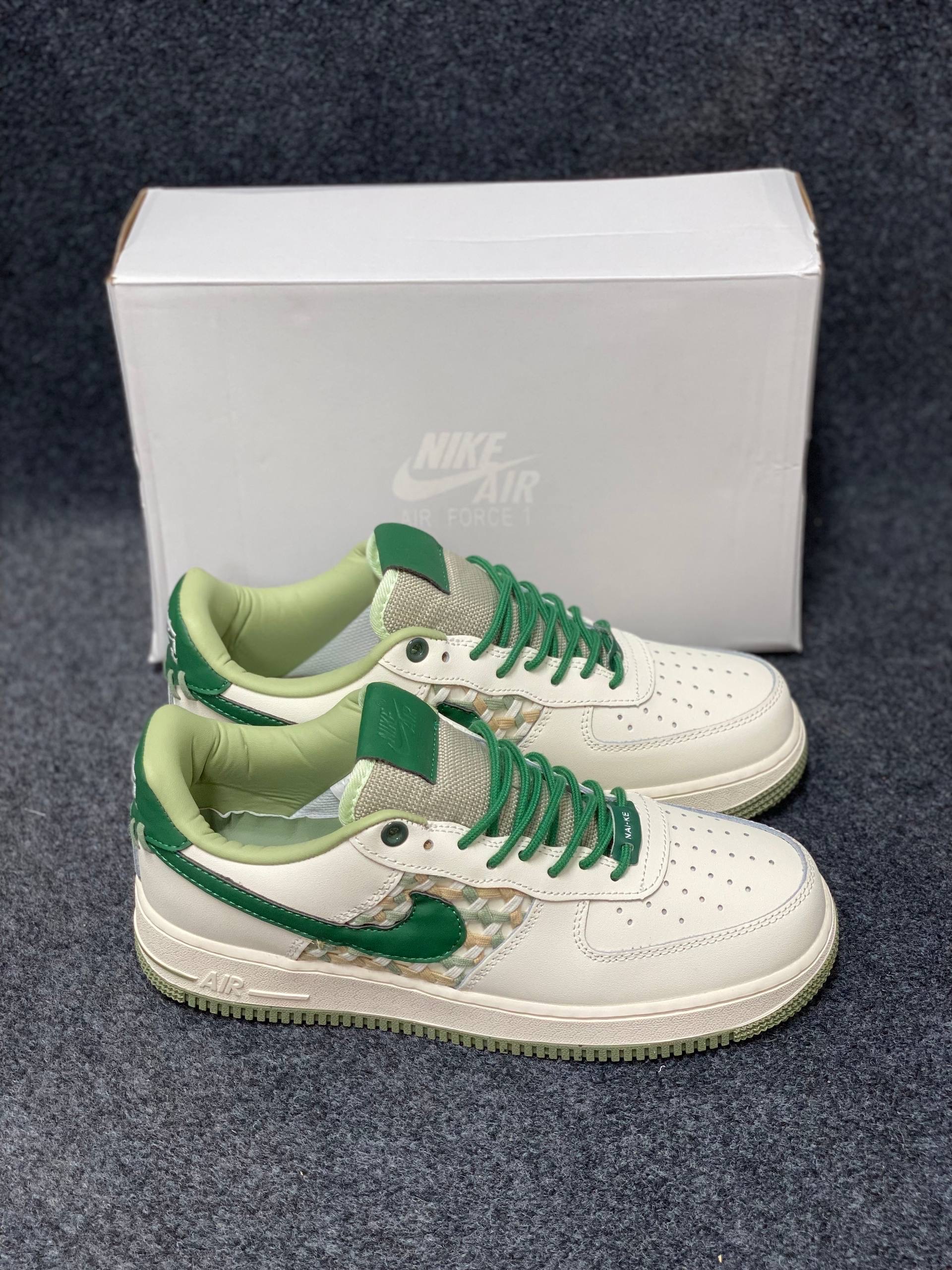 Air Force 1: 'NAI-KE' Bamboo Weave "gorge green" (1:1)