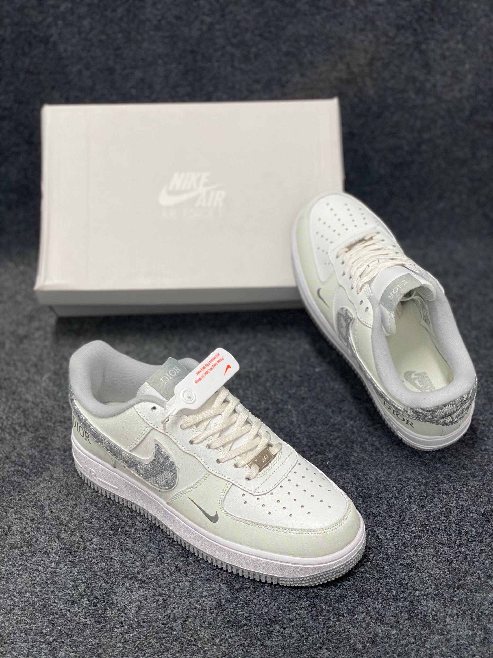 Air Force 1 X Dior: " White and Grey (1:1) thumbnail 3