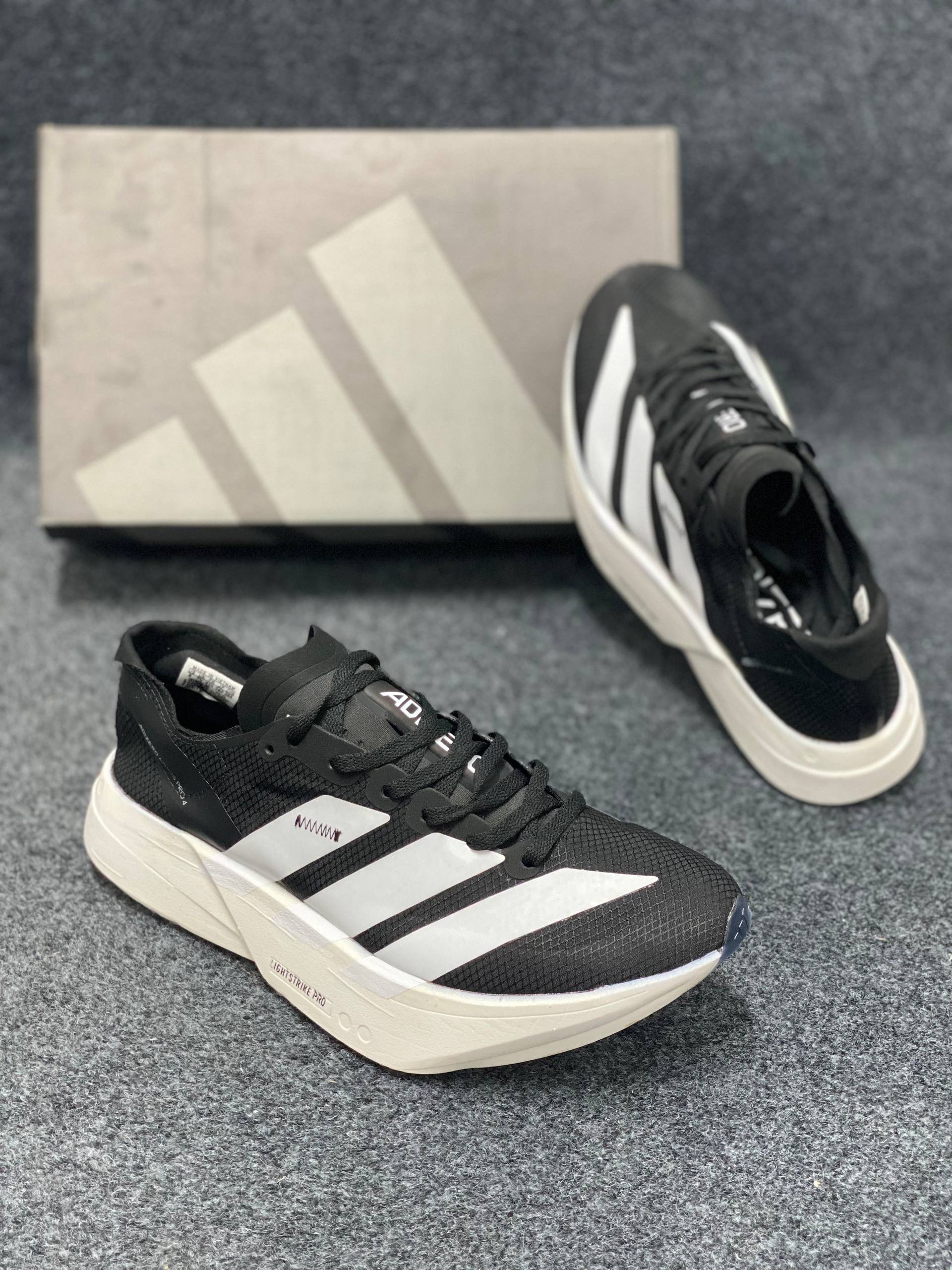 Adidas Adizero Adios Pro 3: "Core Black / Cloud White" (1:1)