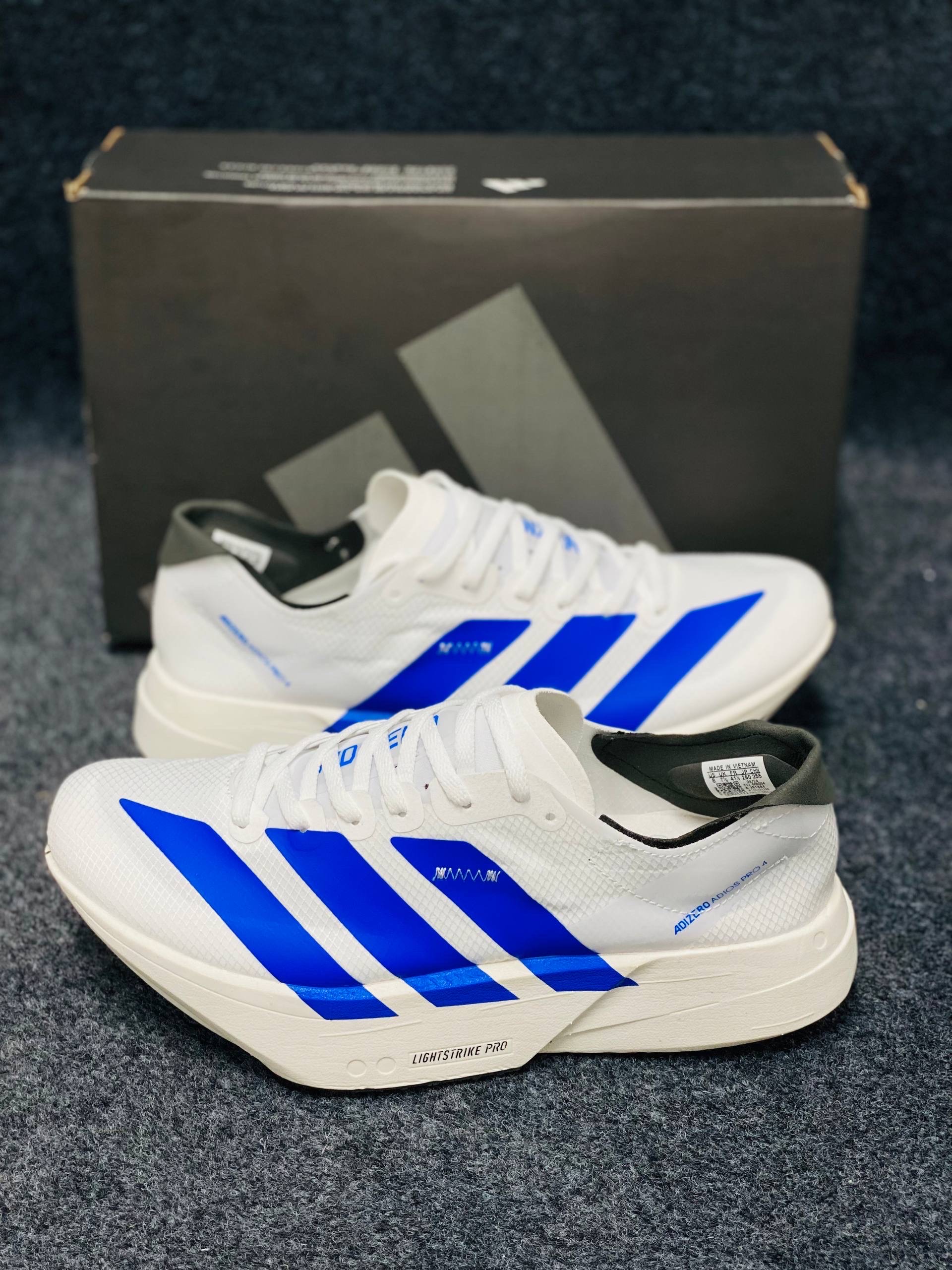 Adidas Men's Adizero Adios Pro 4: "white and lucid" (1:1) thumbnail 3