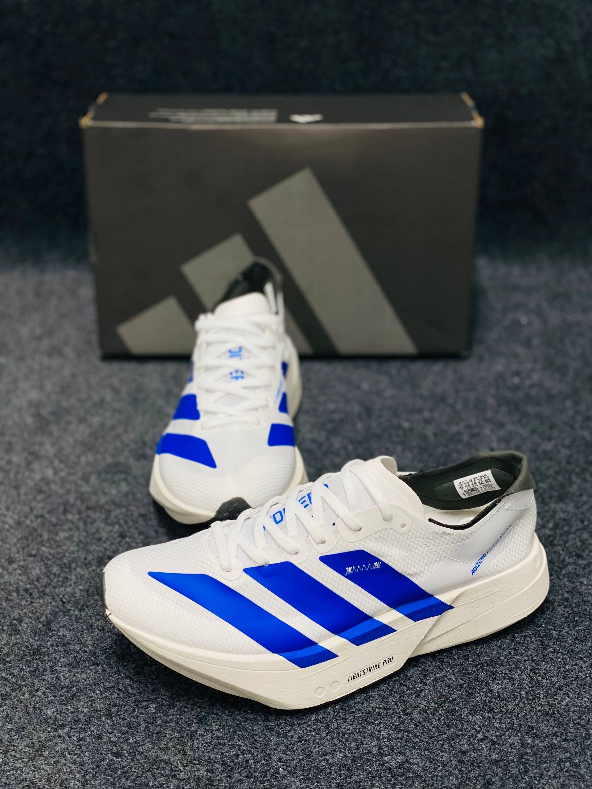 Adidas Men's Adizero Adios Pro 4: "white and lucid" (1:1)
