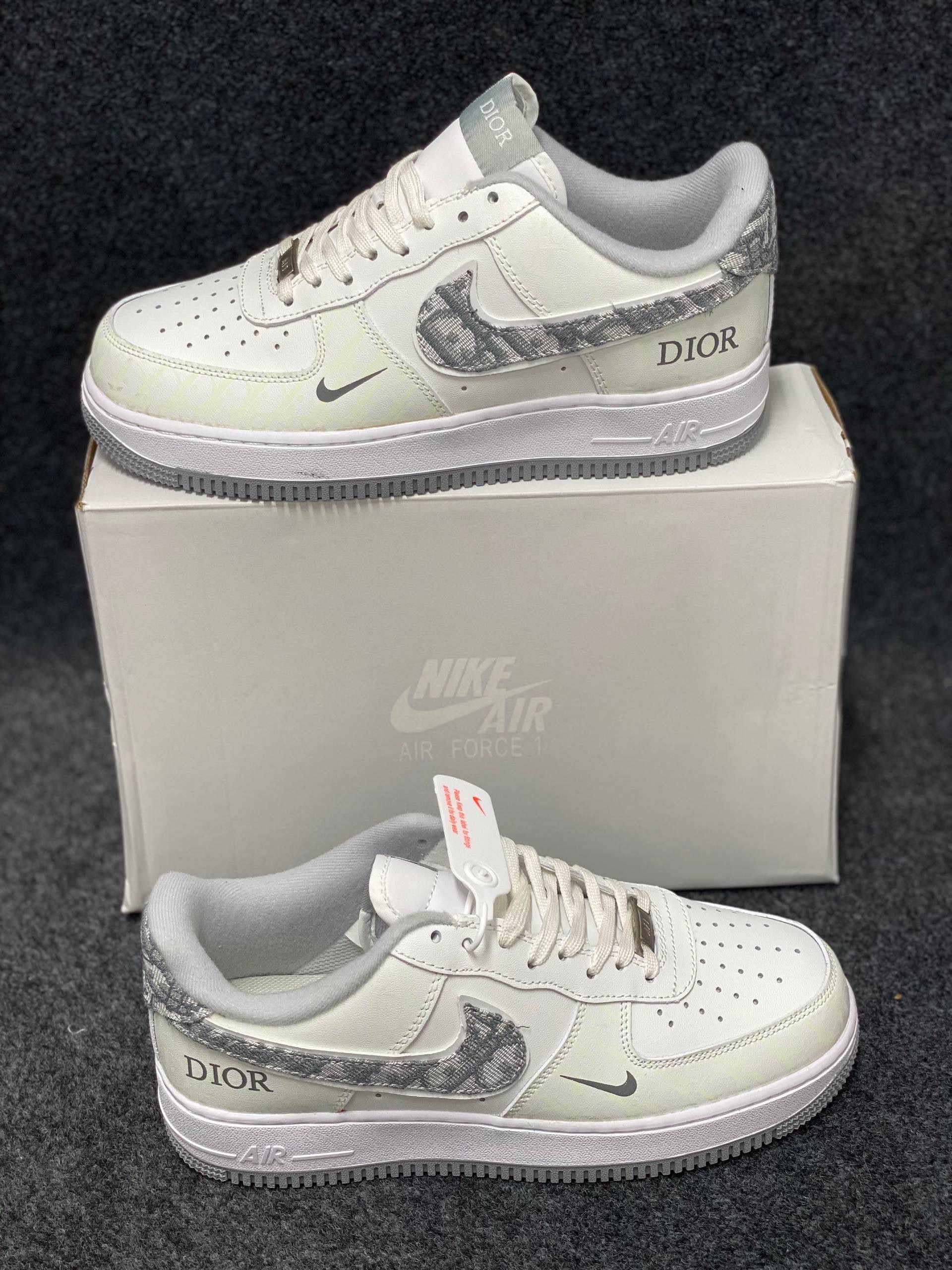 Air Force 1 X Dior: " White and Grey (1:1) thumbnail 8
