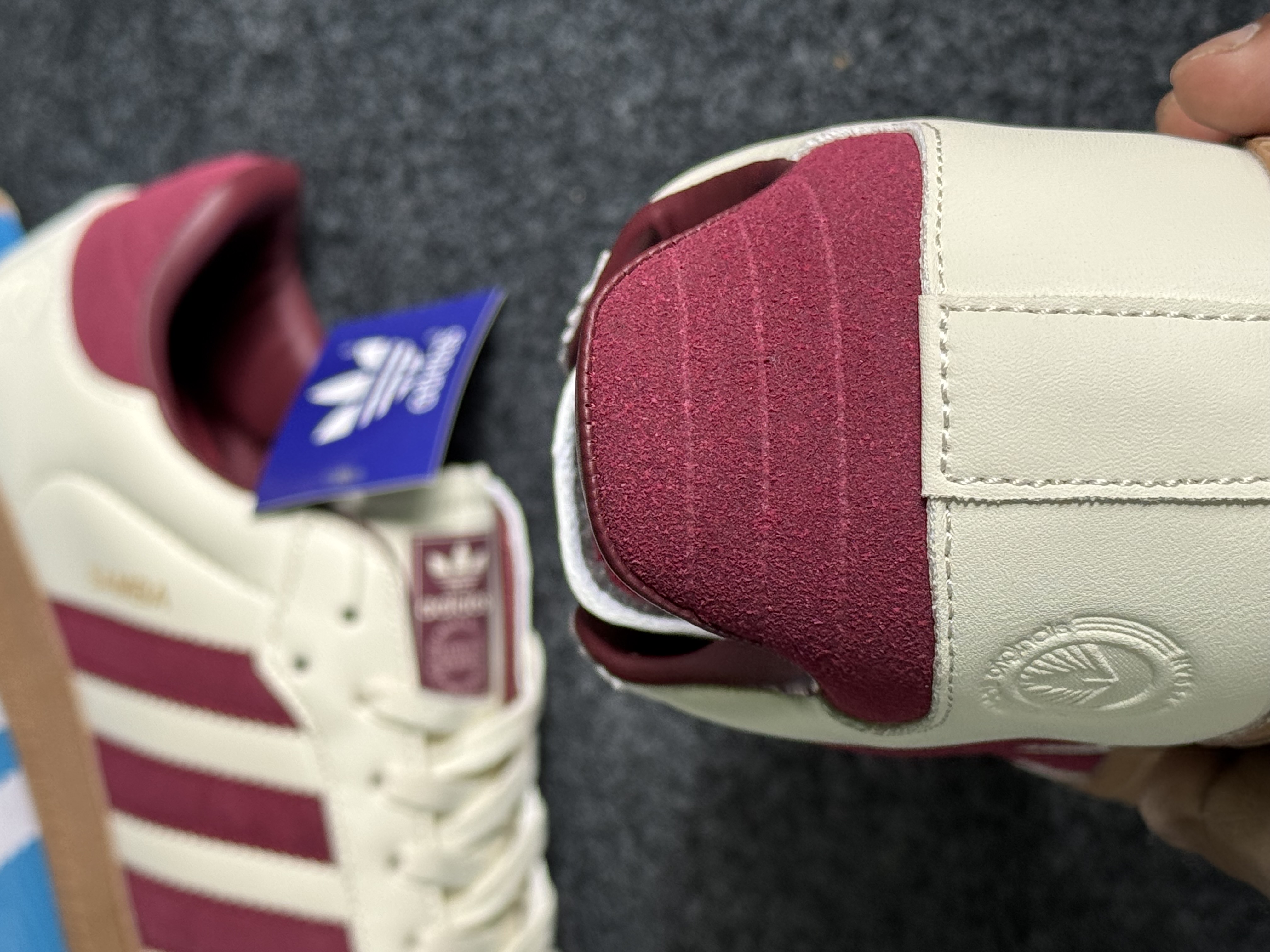 Adidas Samba OG: "White and Maroon" (OEM) thumbnail 6