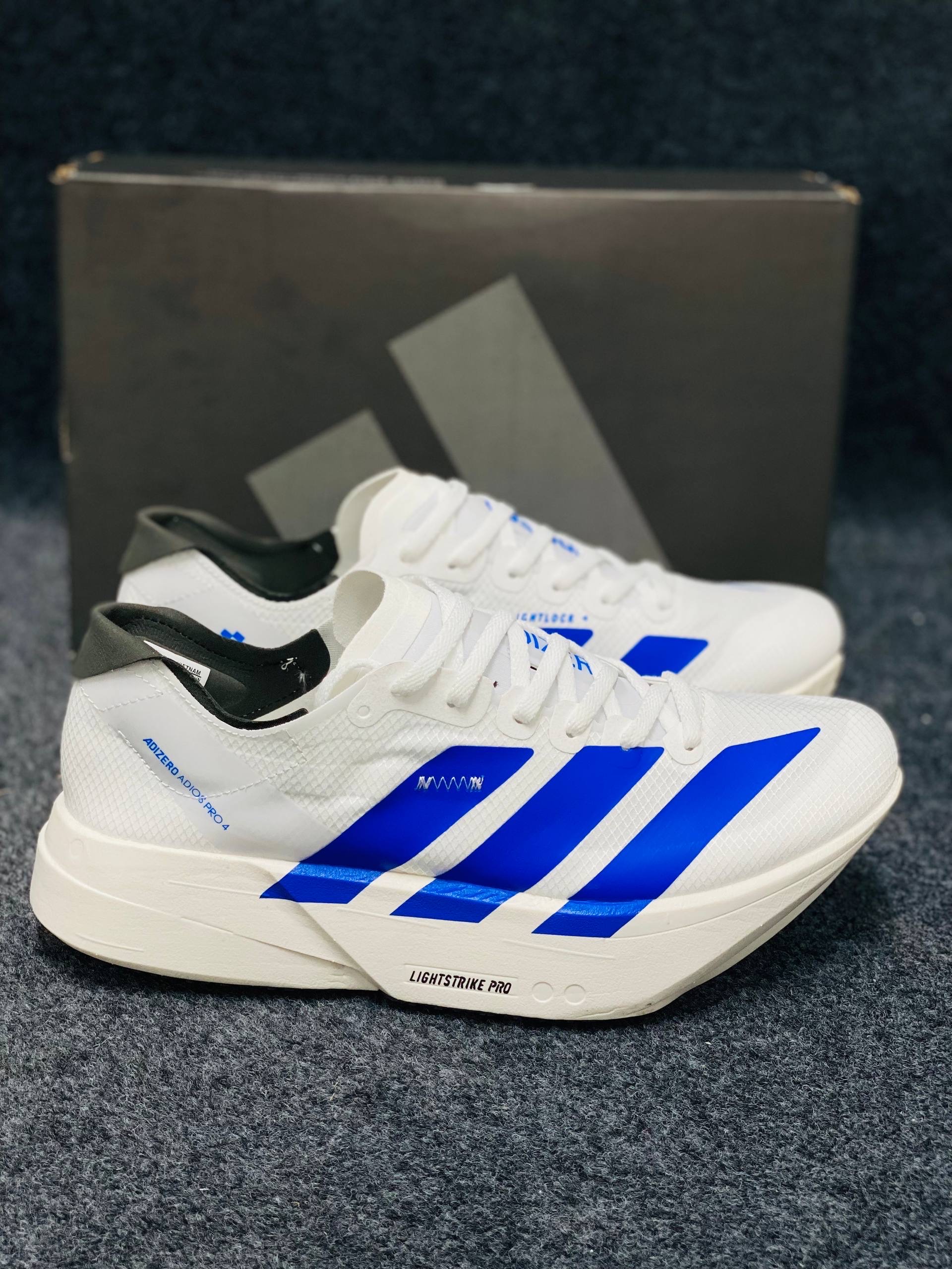 Adidas Men's Adizero Adios Pro 4: "white and lucid" (1:1) thumbnail 2