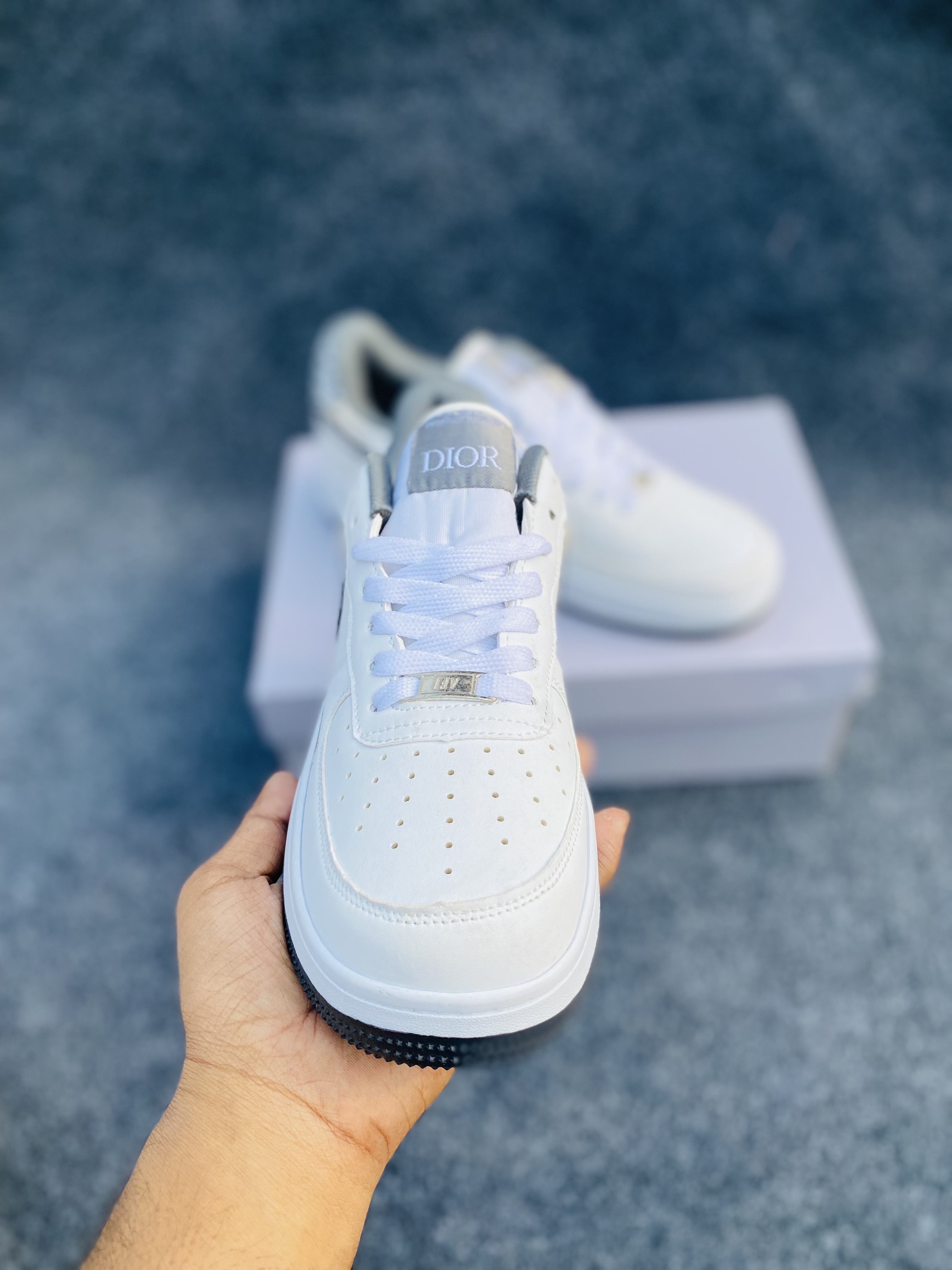 Nike Air Force 1 "Custom" "styled with Dior branding" (OEM) thumbnail 5