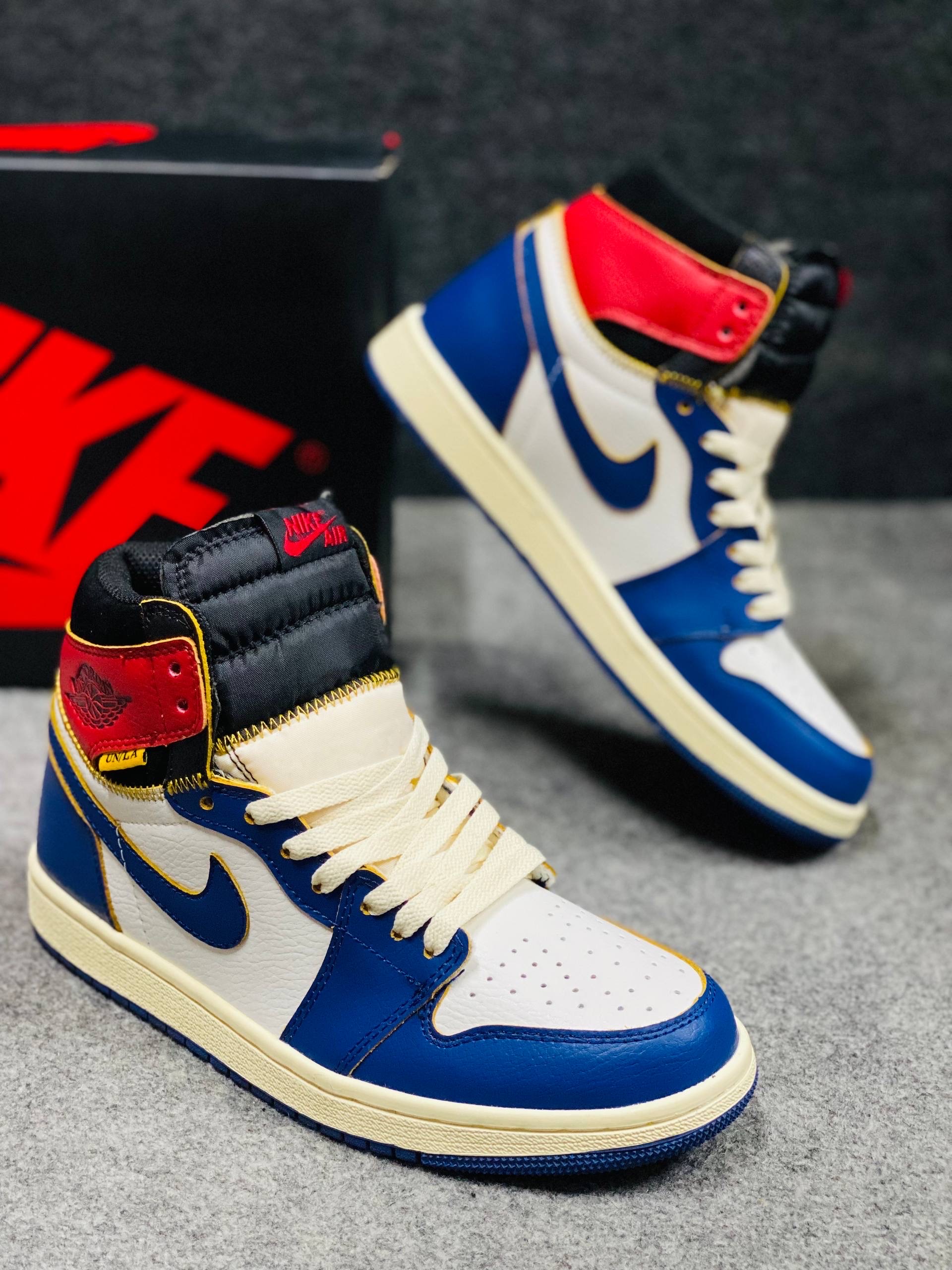 Jordan 1 Retro High Union Los Angeles "Storm Blue" (1:1) thumbnail 6