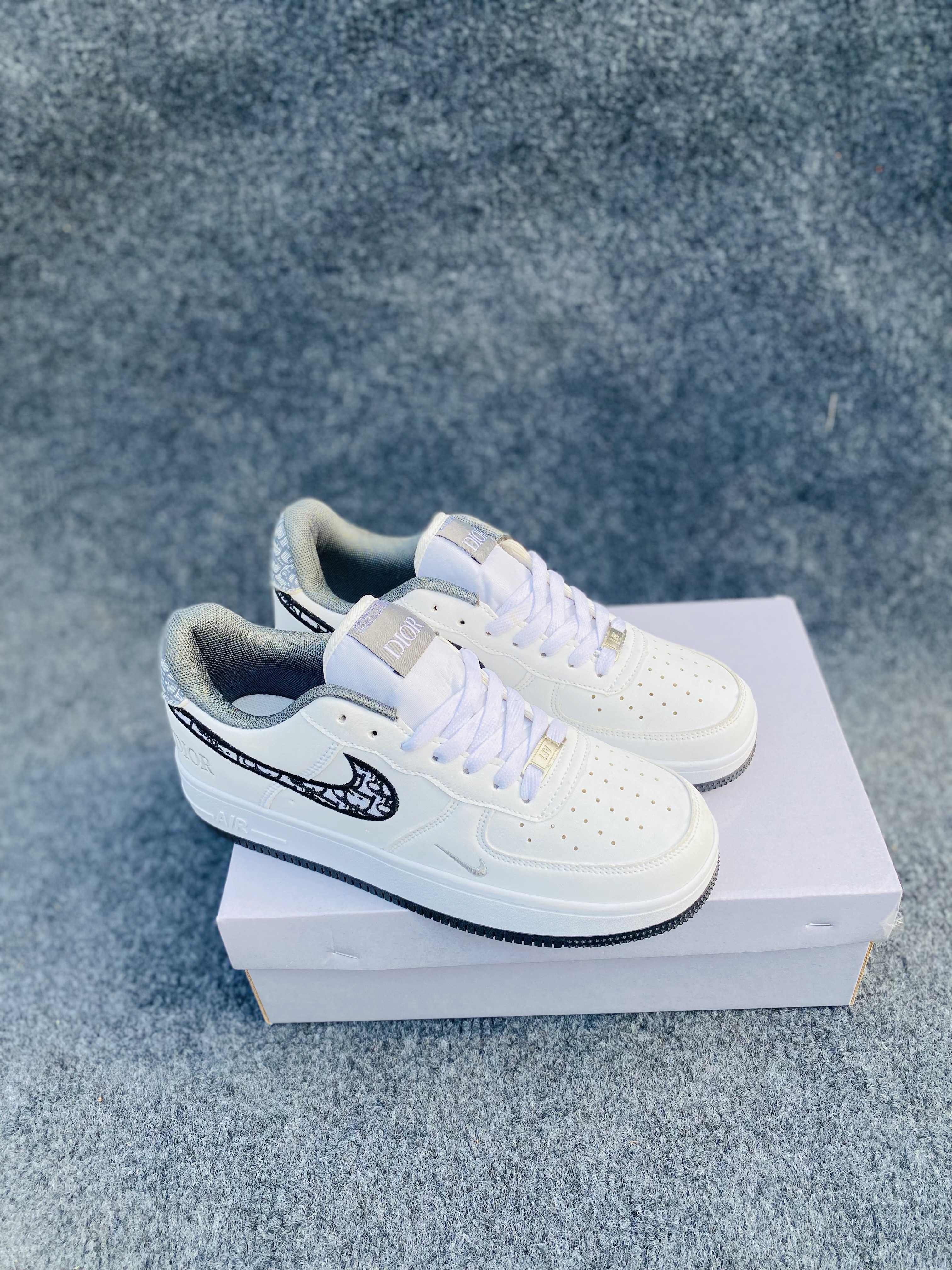 Nike Air Force 1 "Custom" "styled with Dior branding" (OEM)
