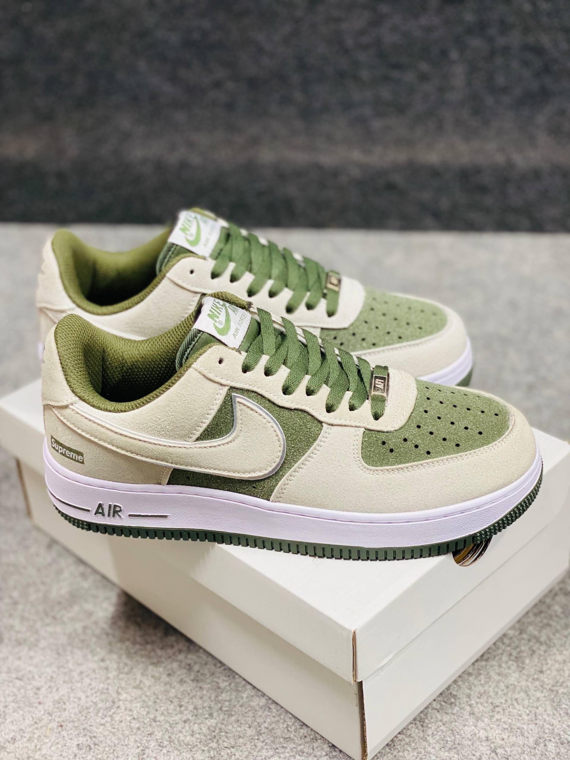 Nike Air Force 1 : "Green&White" (1:1)