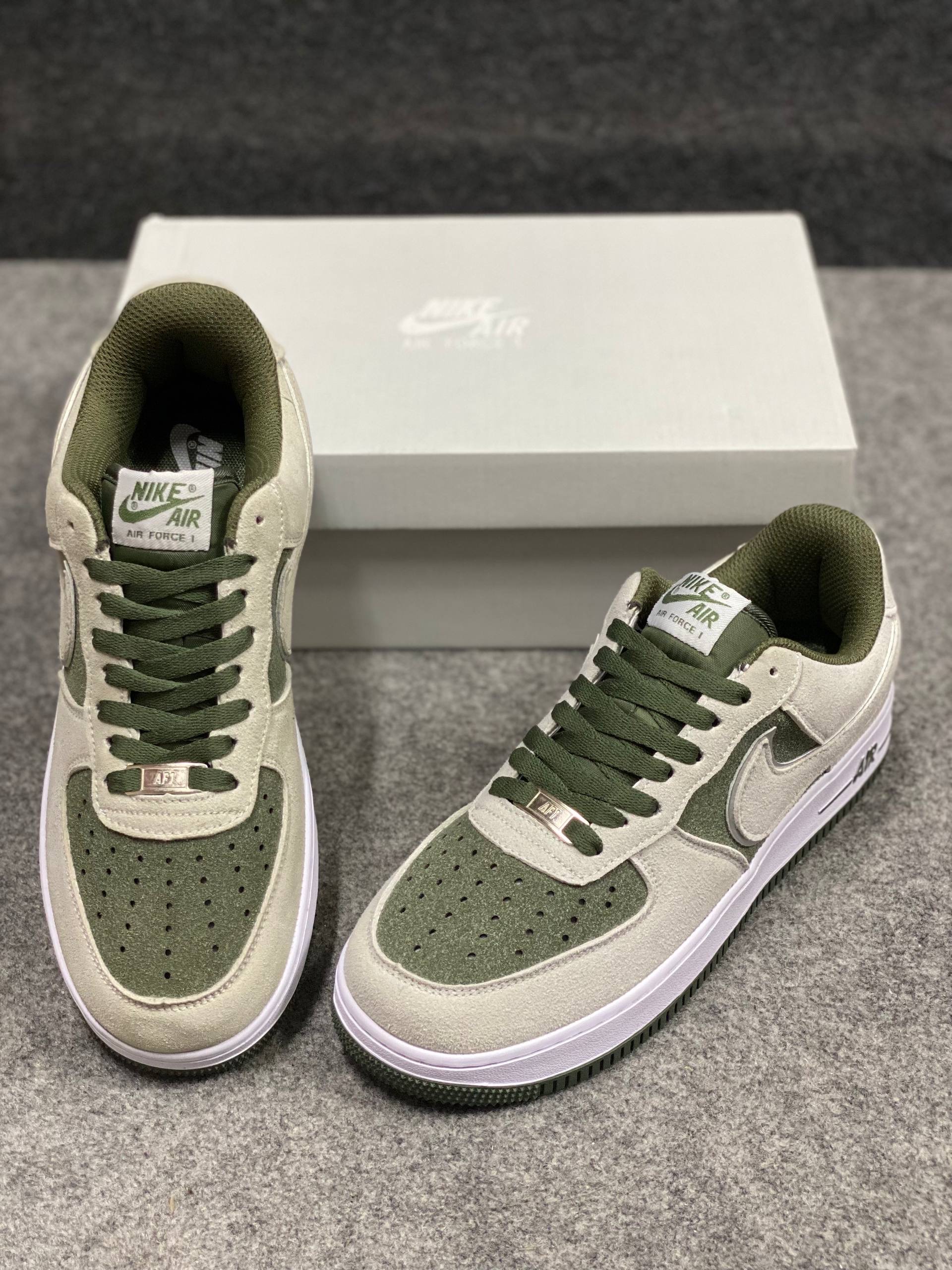 Nike Air Force 1 : "Green&White" (1:1) thumbnail 7