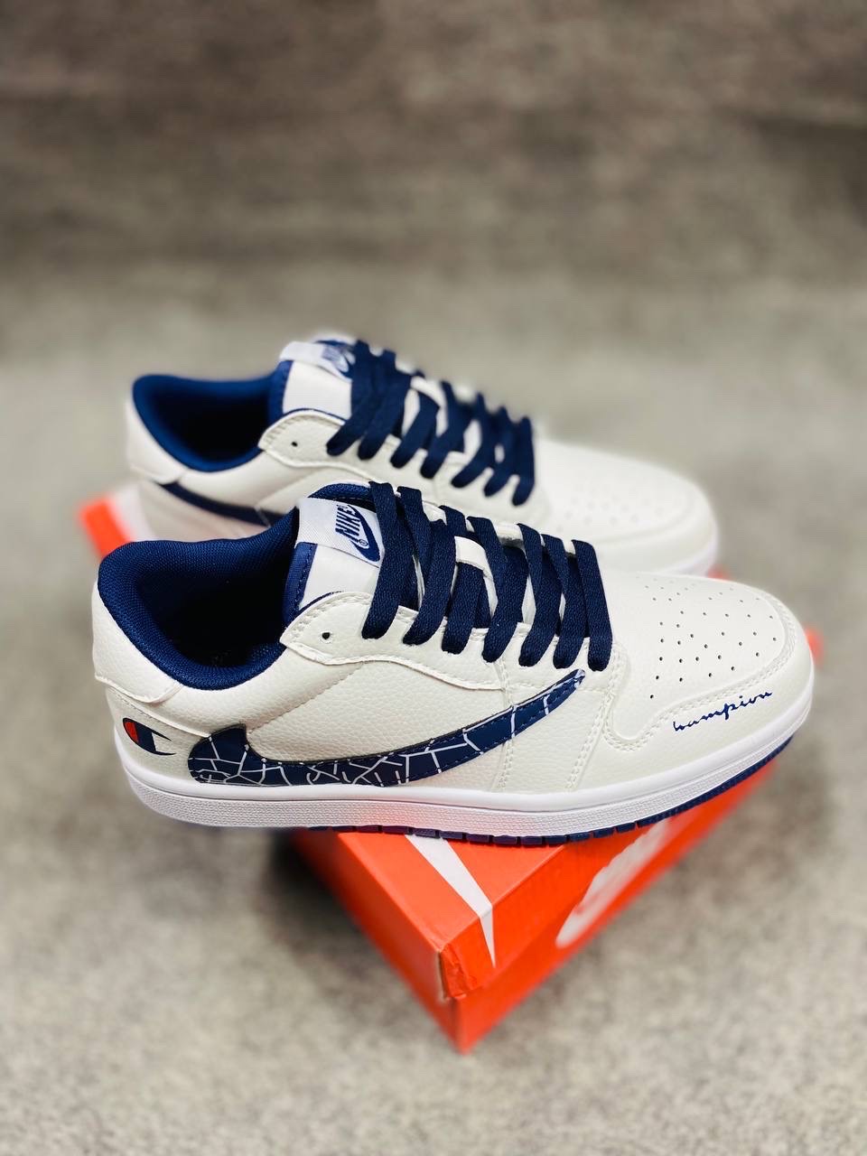 Travis Scott X Jordan 1: "Fragment Design" "Champion" (1:1) thumbnail 7