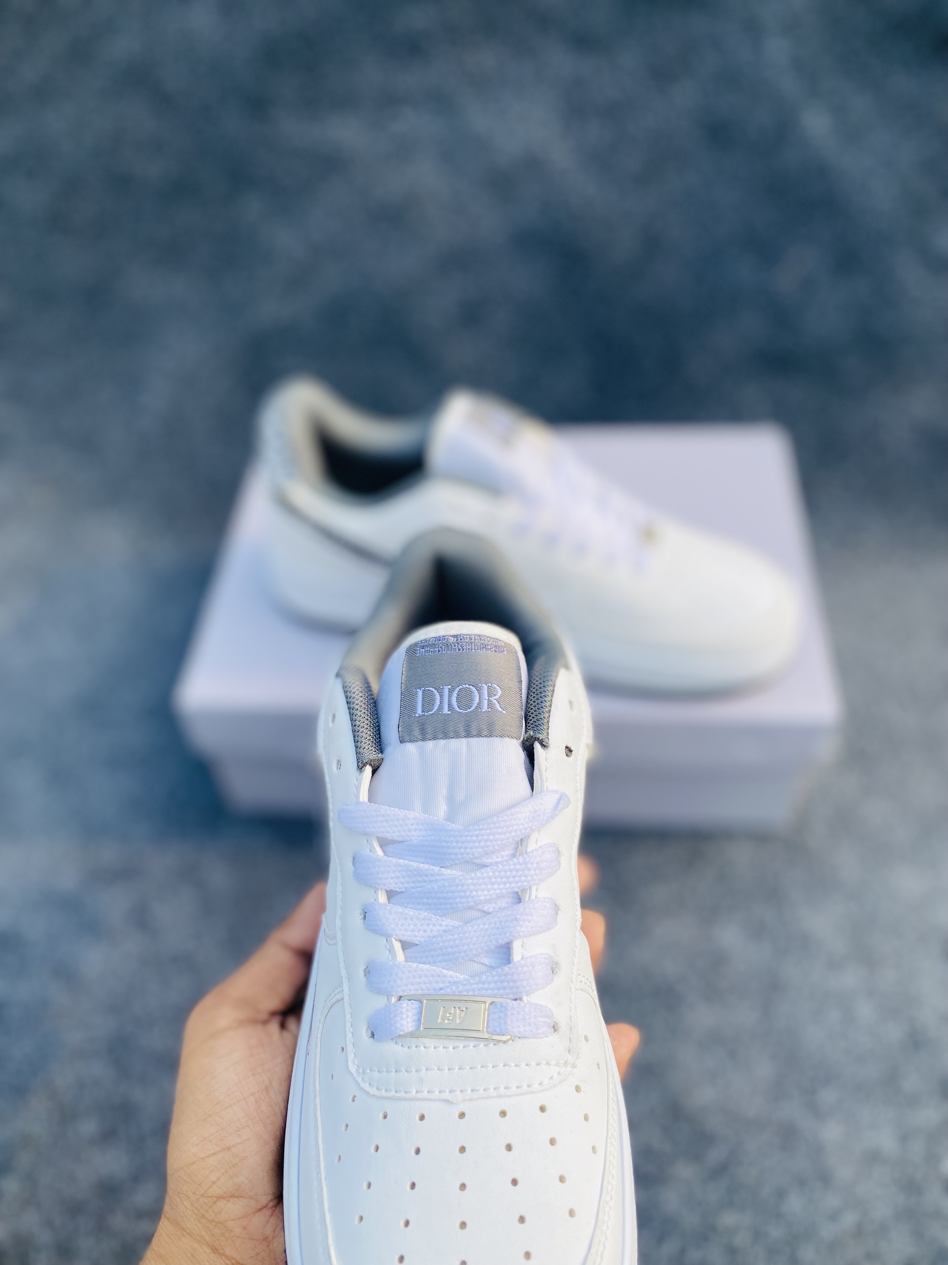 Nike Air Force 1 "Custom" "styled with Dior branding" (OEM) thumbnail 7