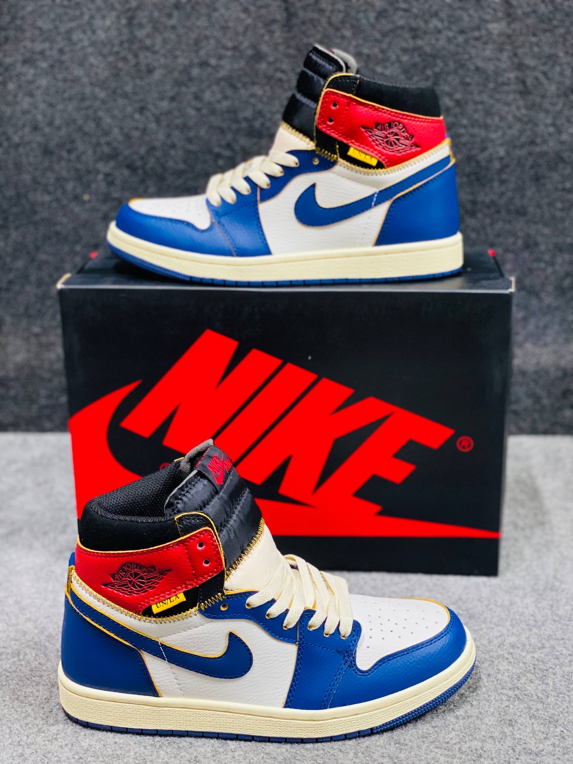Jordan 1 Retro High Union Los Angeles "Storm Blue" (1:1) thumbnail 8