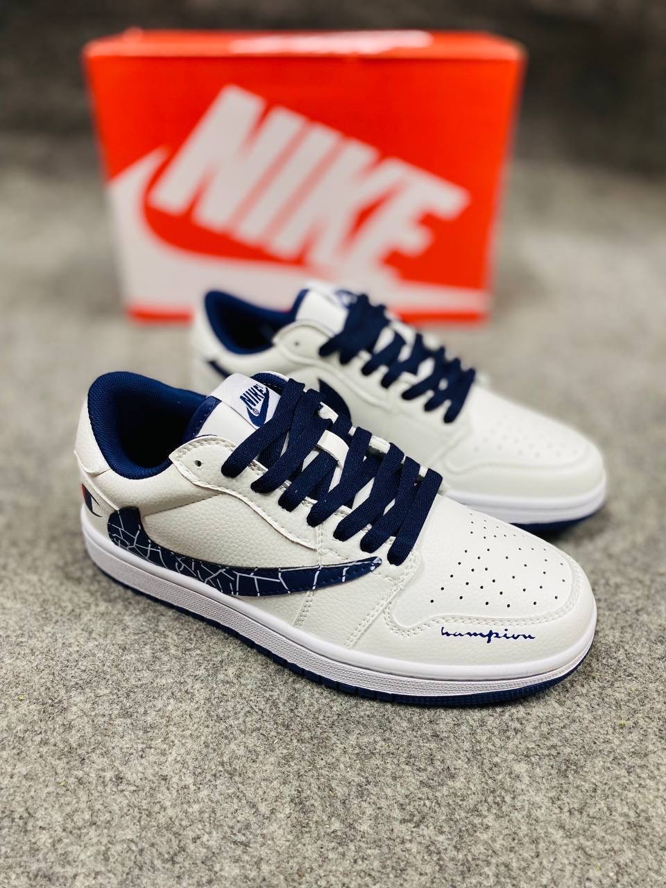 Travis Scott X Jordan 1: "Fragment Design" "Champion" (1:1)