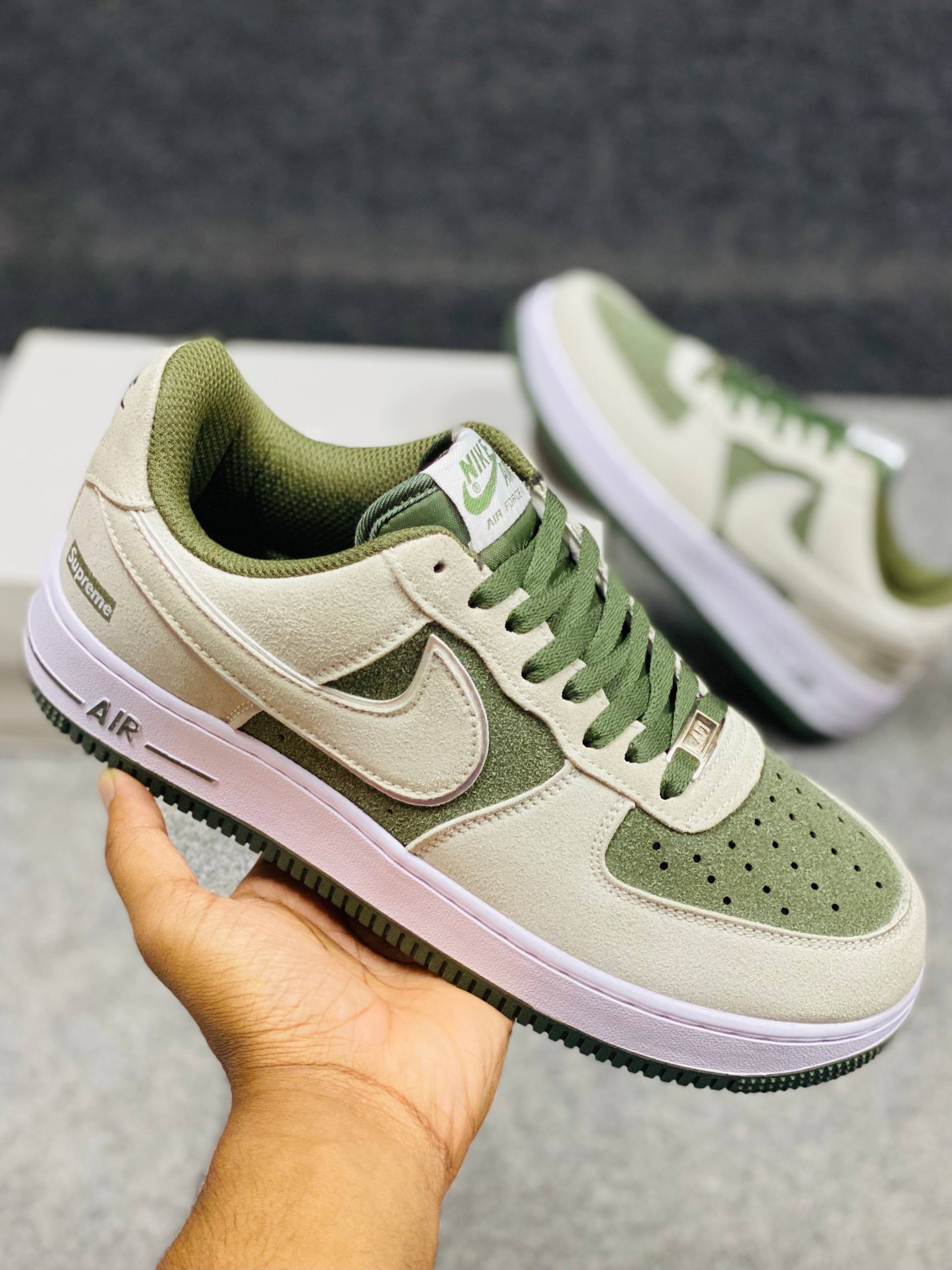 Nike Air Force 1 : "Green&White" (1:1) thumbnail 4