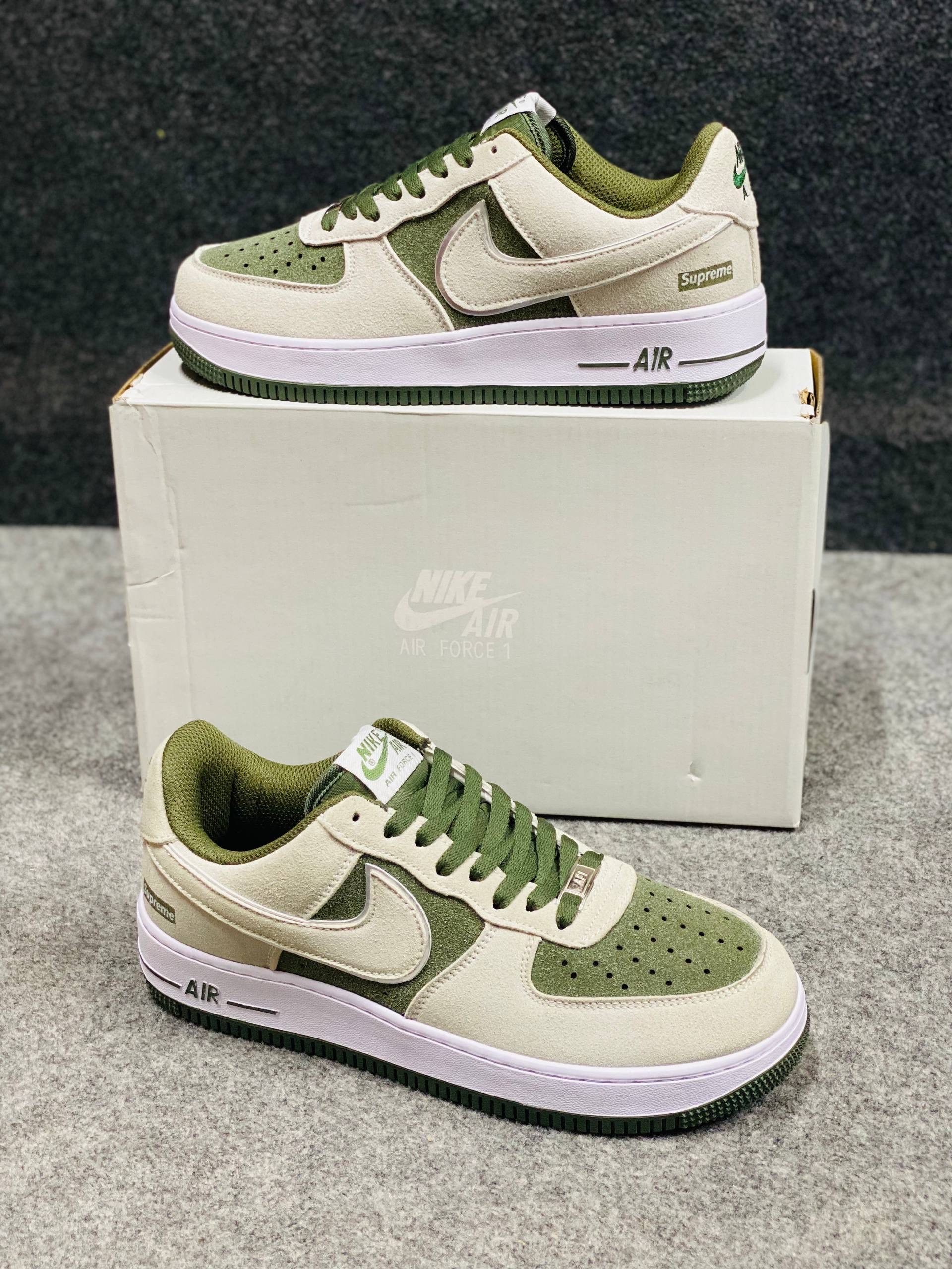 Nike Air Force 1 : "Green&White" (1:1) thumbnail 8